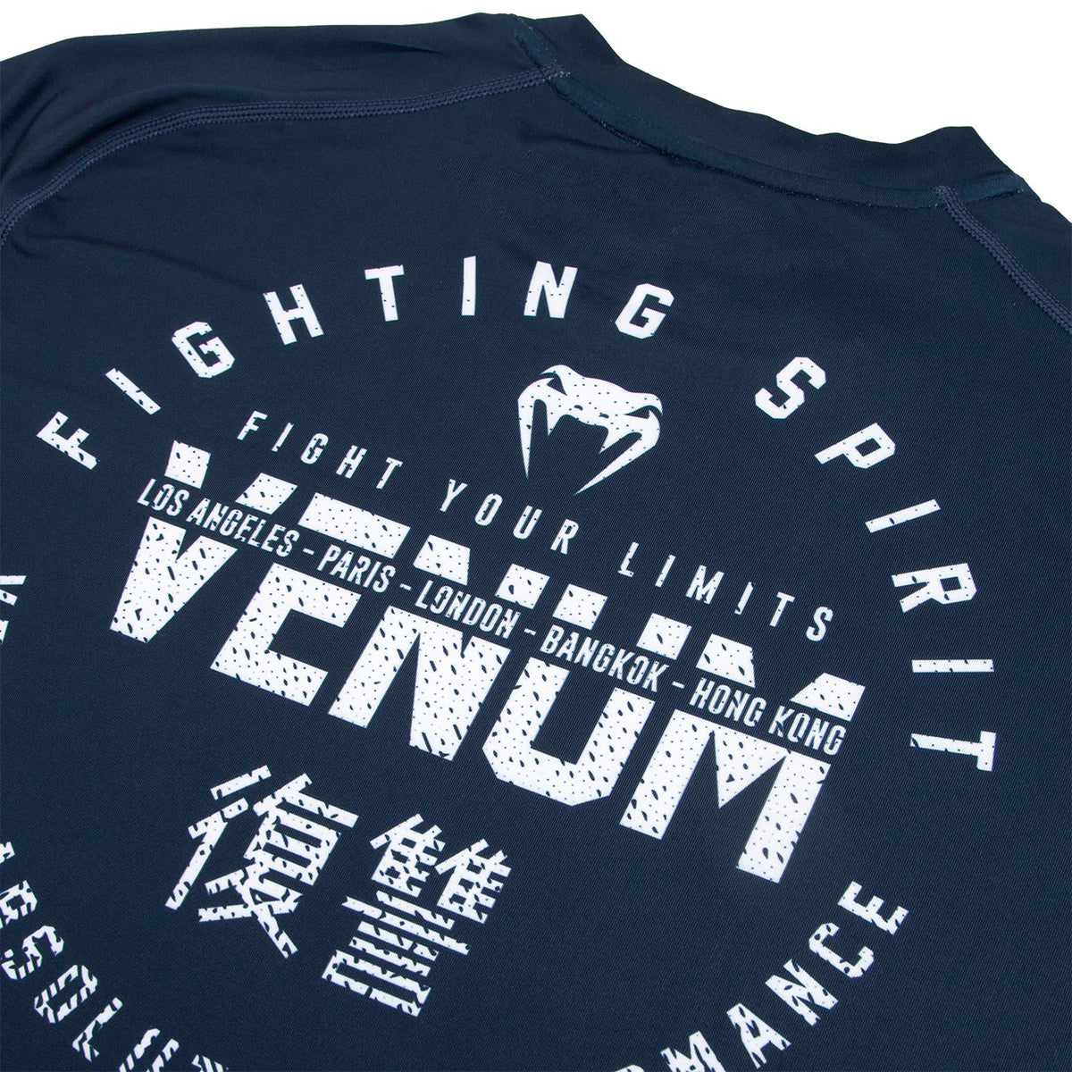 T-shirt Dry Tech Venum Signature - Bleu Marine/Blanc