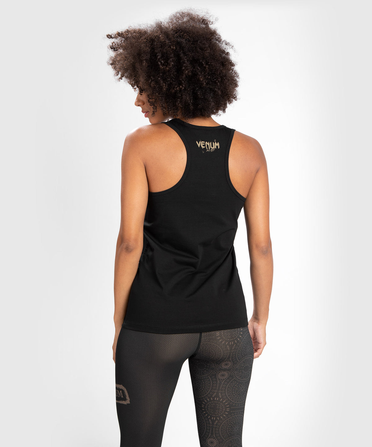 Camiseta de tirantes Venum Santa Muerte Dark Side para mujer - Negro/Marrón