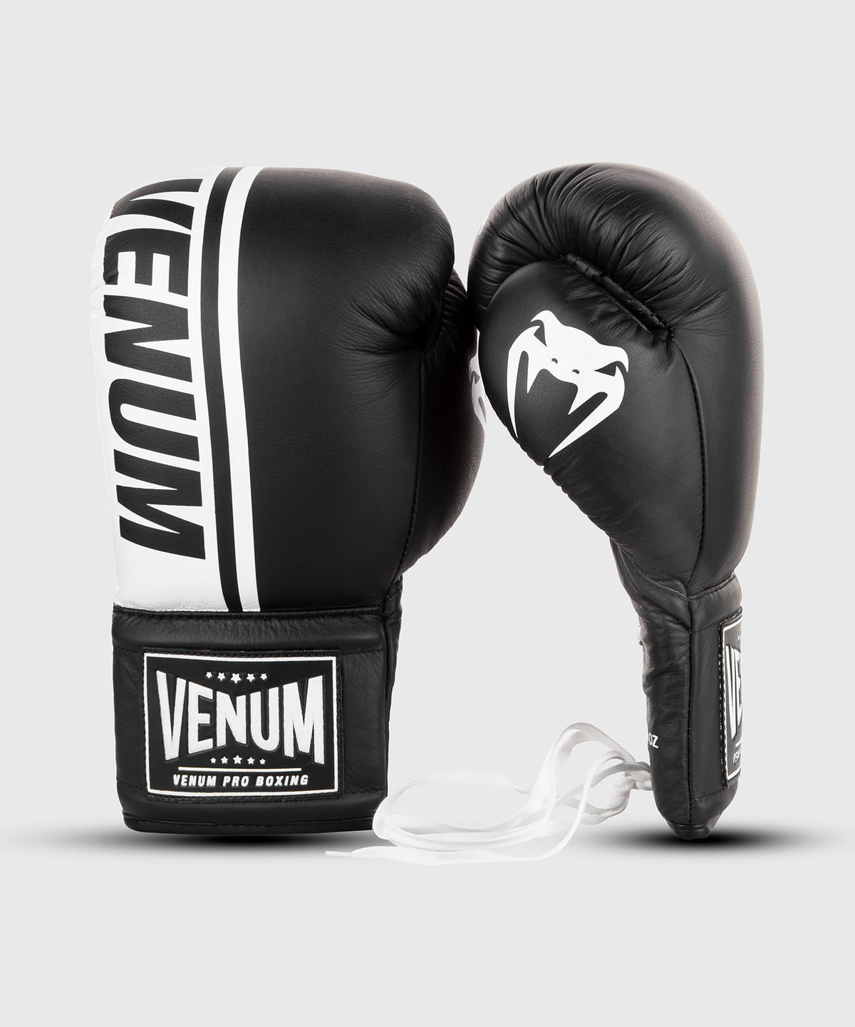 Guantoni da boxe Venum Shield Pro con lacci - Nero/Bianco