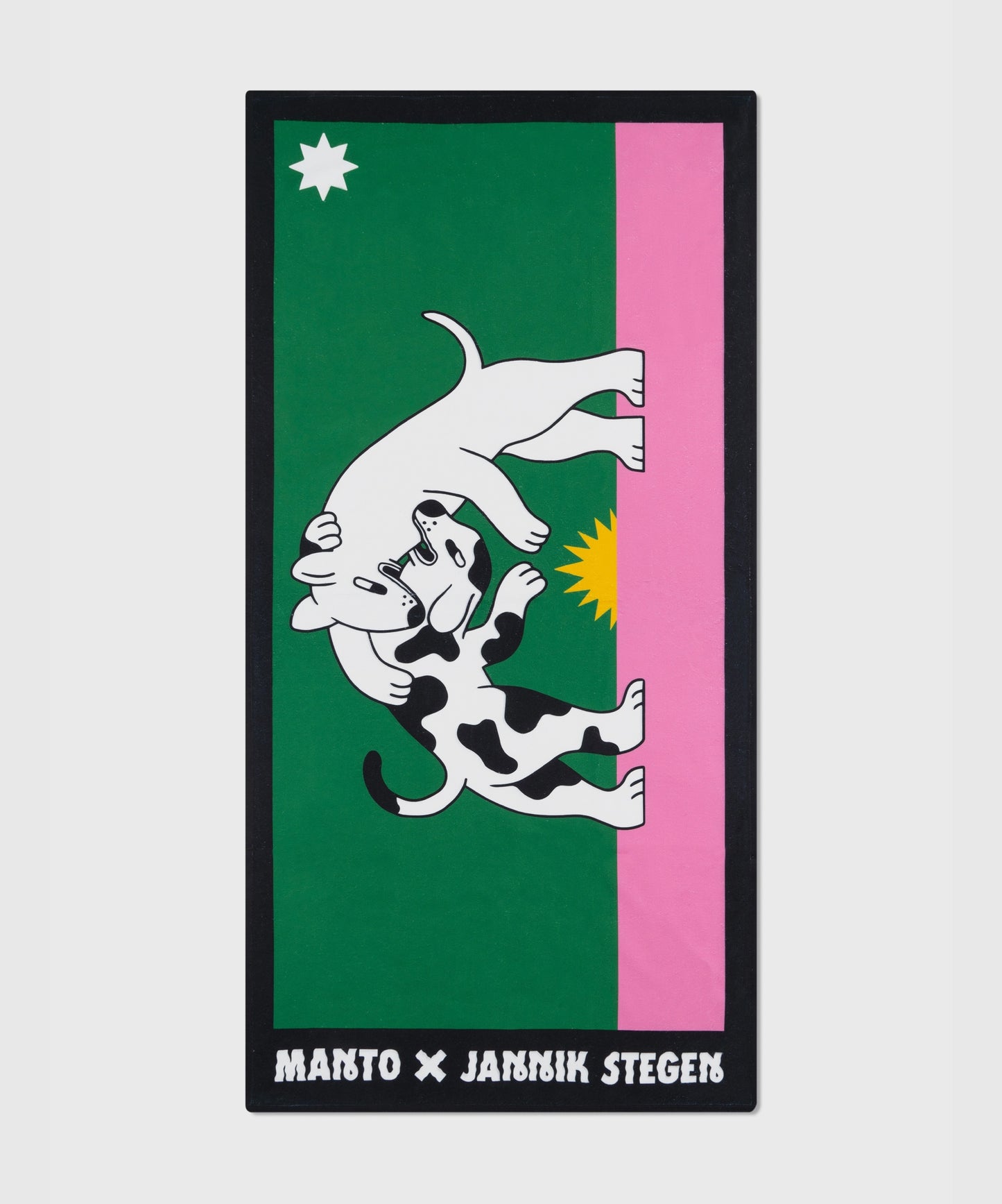 Manto Dogs Sporthandtuch - Schwarz