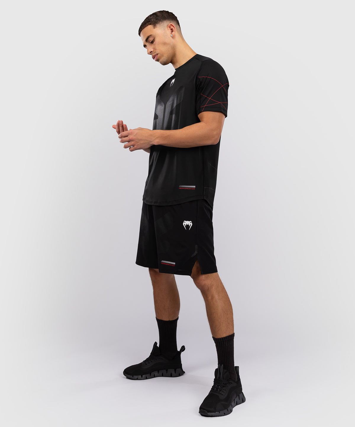 Venum Tactical XT Herren Dry Tech T-Shirt - Schwarz/Rot