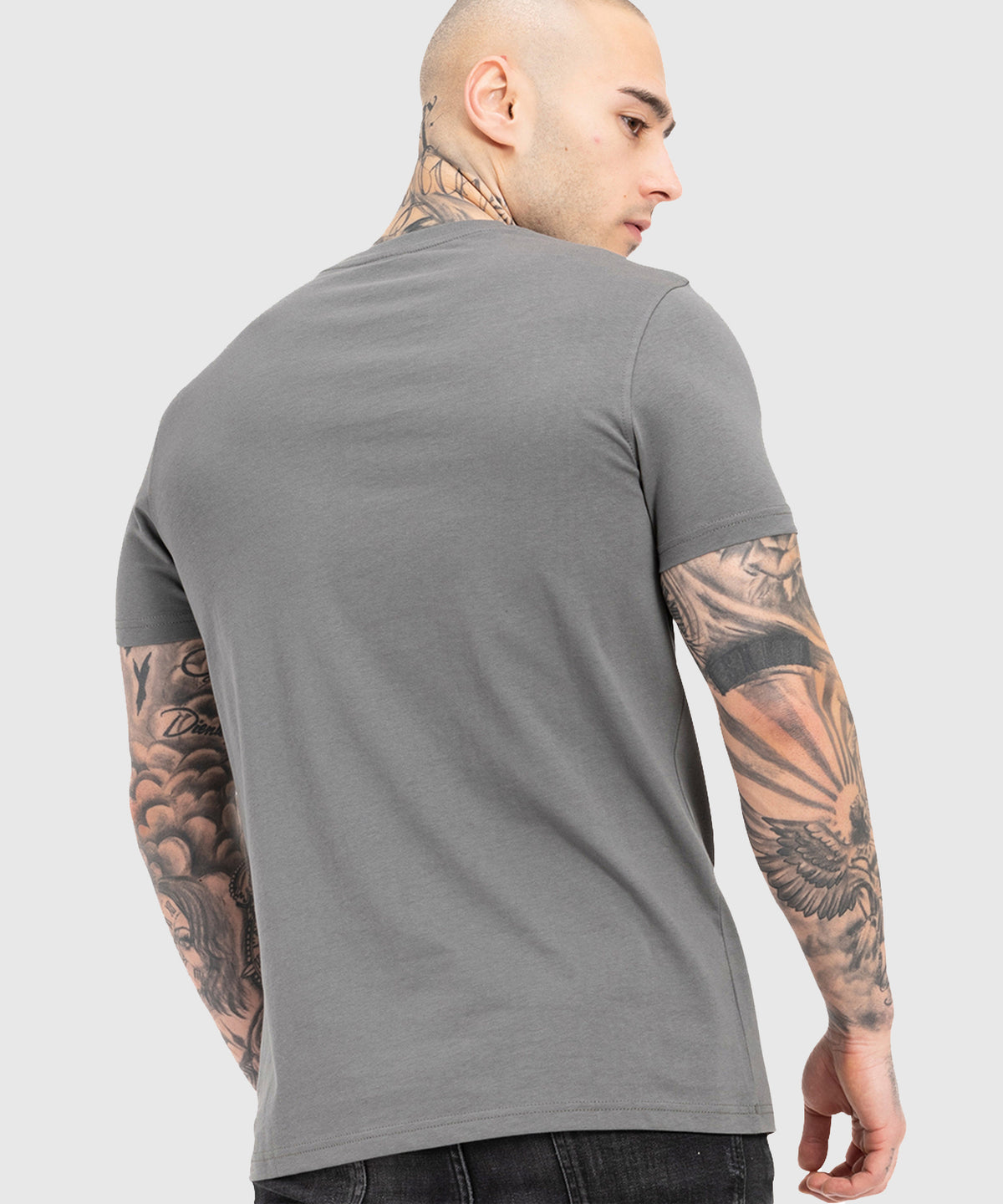 Tapout Skull T-Shirt - Grau/Schwarz