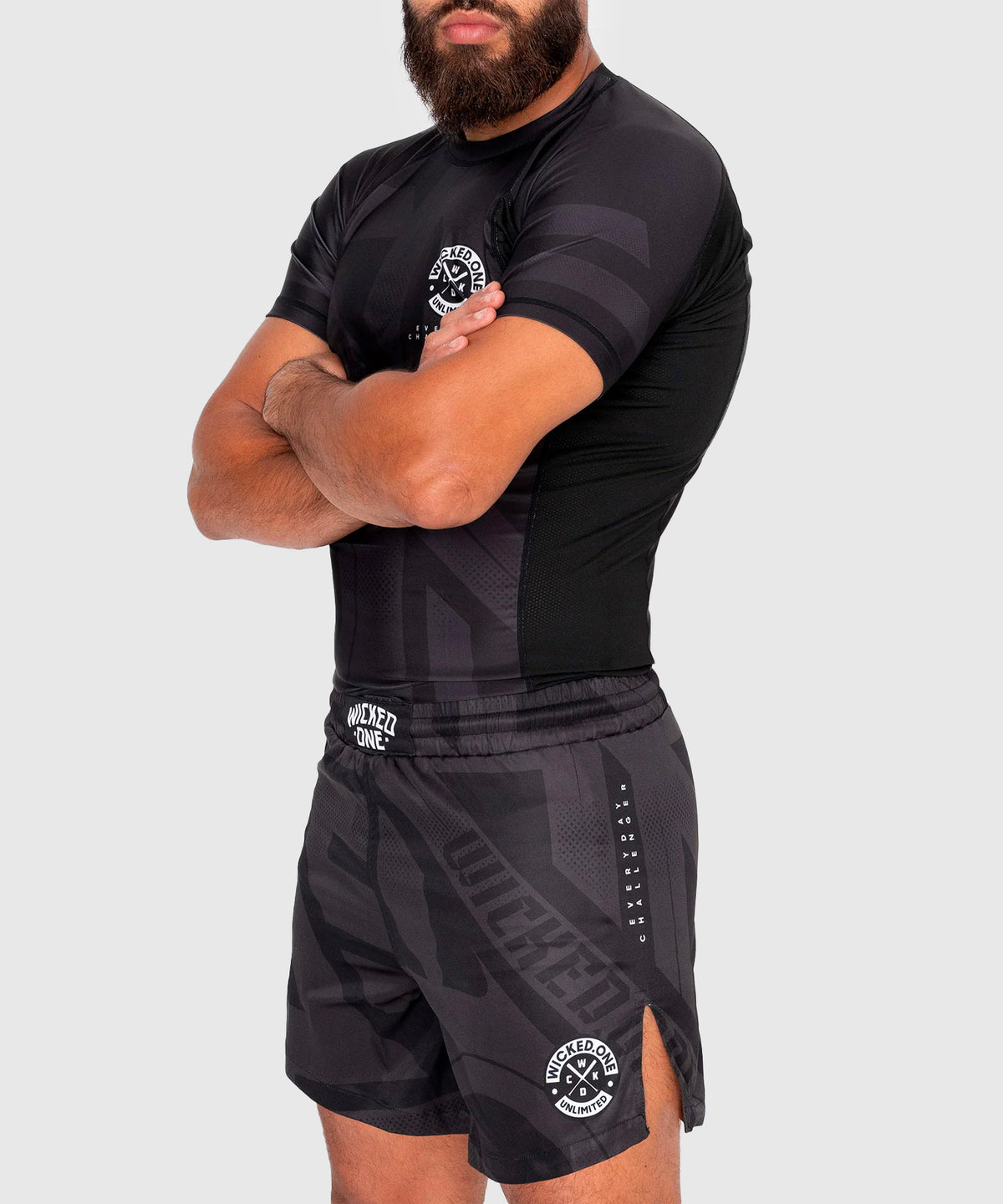 Rashguard À Manches Courtes Wicked One Outsiderz - Noir