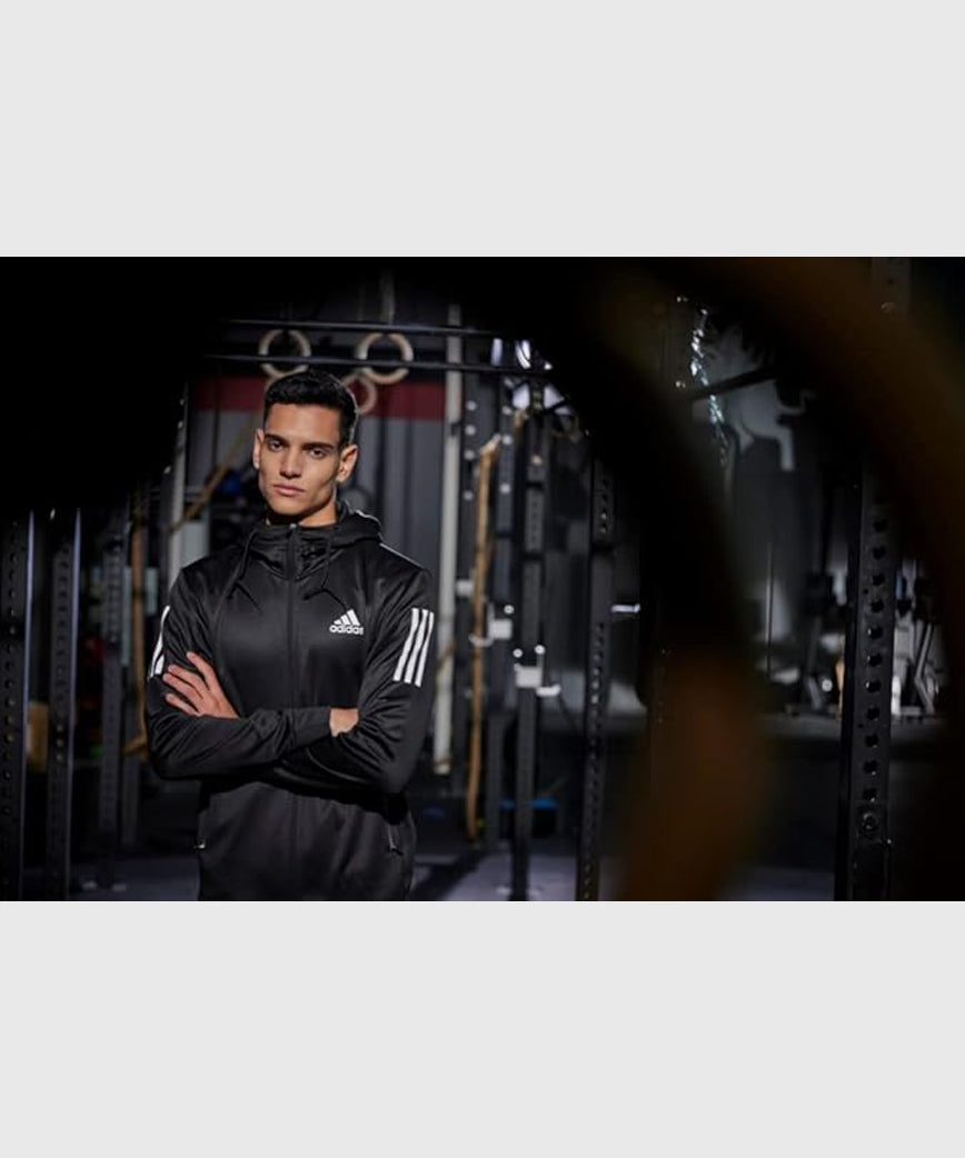 Adidas Boxwear Tech Zipped Hoodie - Black/White