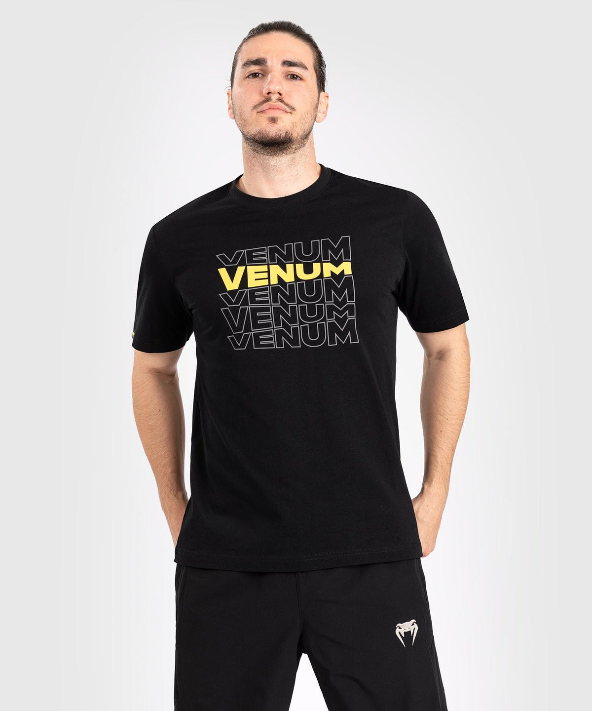 Venum Vertigo Camiseta de Manga Corta para Hombre - Negra/Amarilla