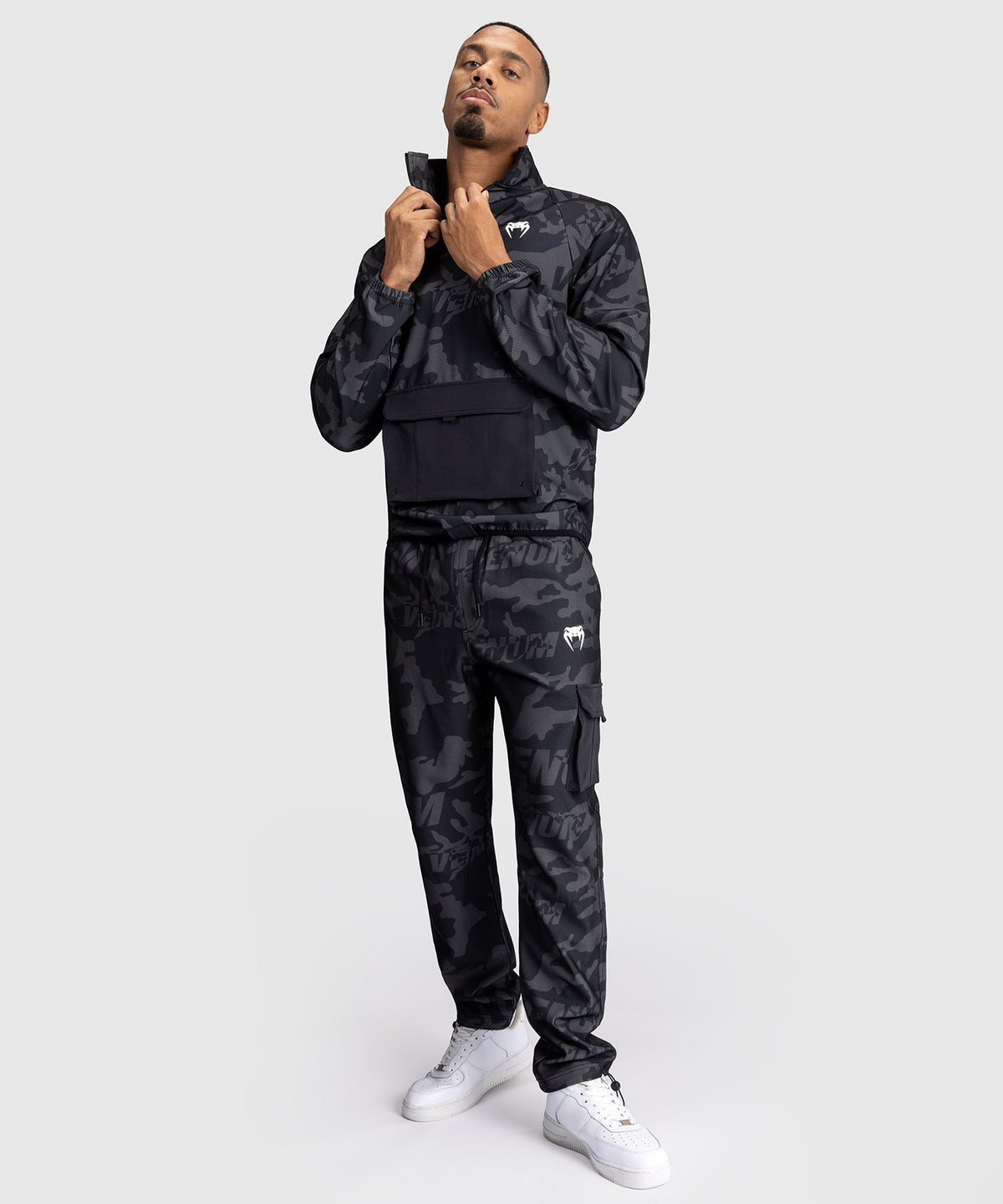 Veste de Survêtement Pour Hommes Venum Trooper - Noir/Charbon