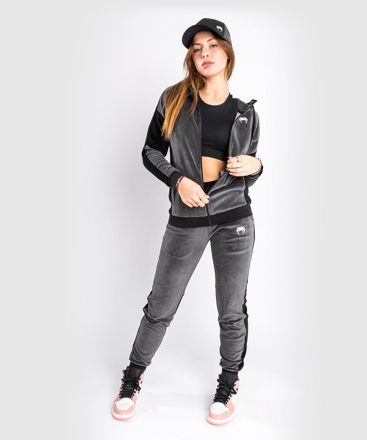 Sweatshirt Venum Camoline 2.0 Velvet - Pour Femmes - Gris/Noir