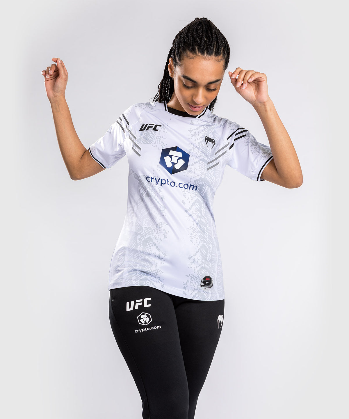 UFC Adrenaline by Venum Authentic Fight Night Walkout-Trikot für Frauen - Weiß