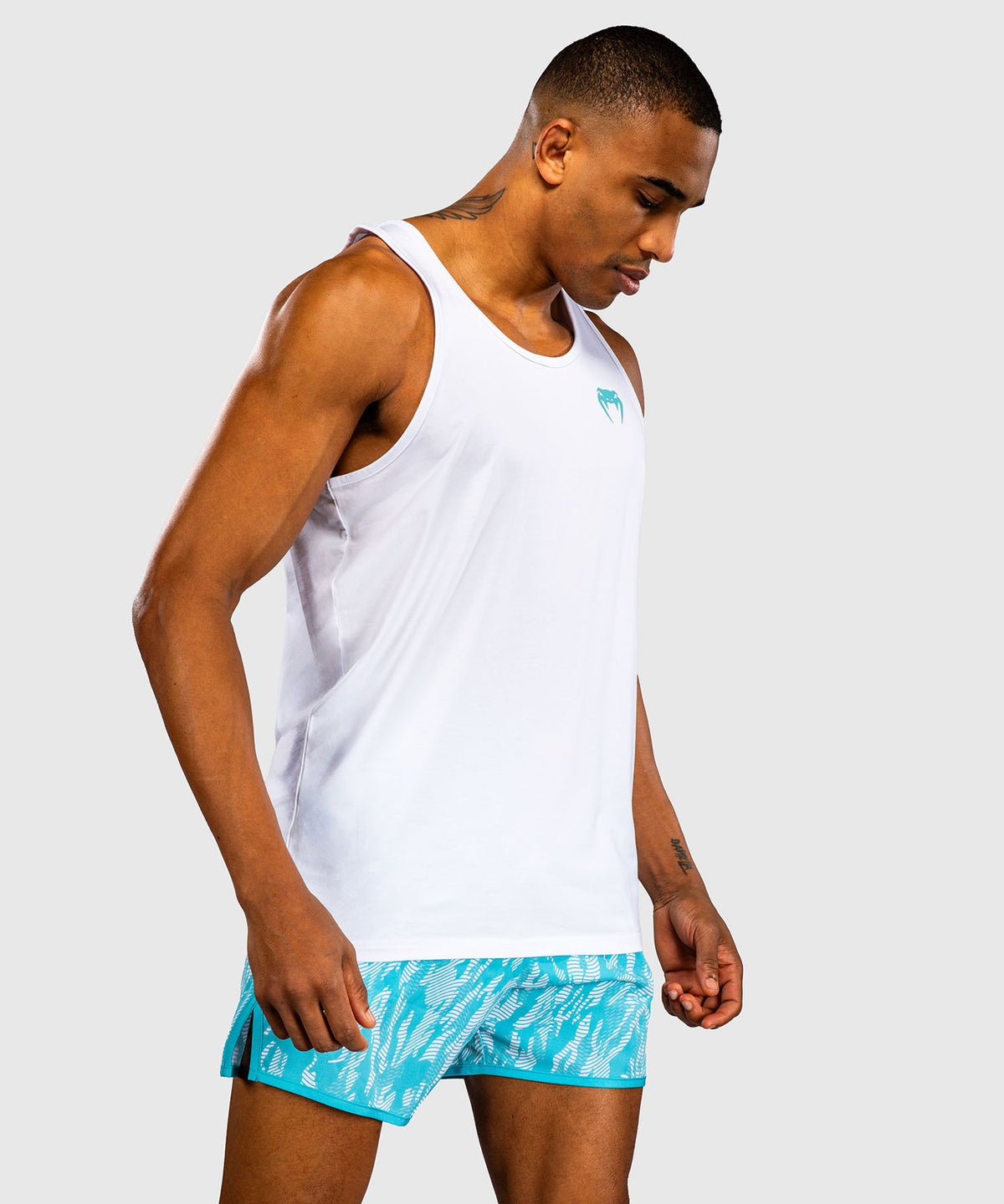 Venum Aqua Tanktop – Weiß/Türkis