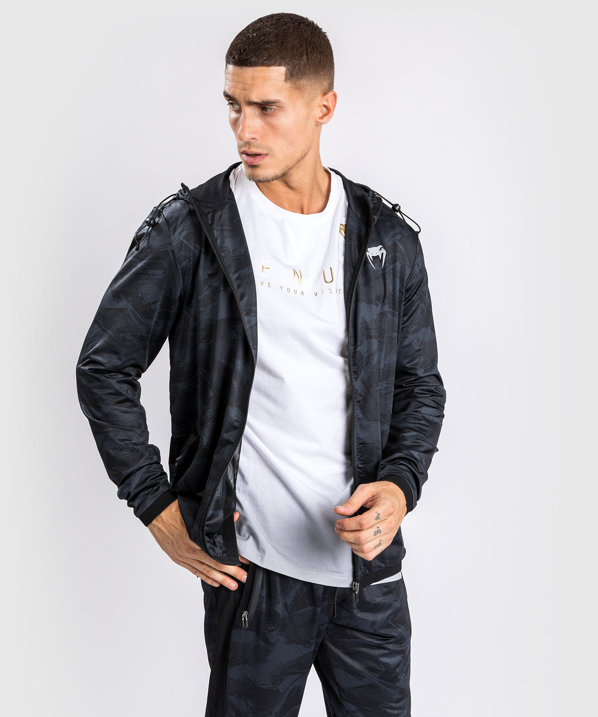 Sudadera Con Capucha Venum Electron 3.0 Dry Tech - Negro