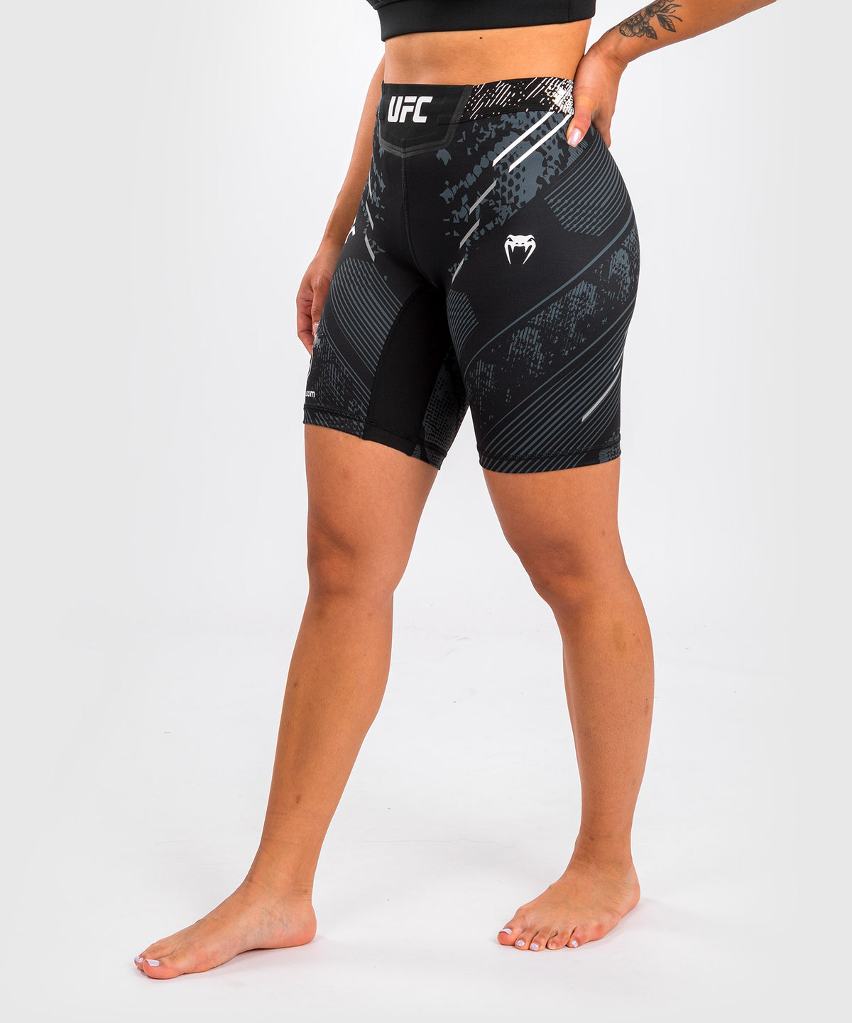 UFC Adrenaline by Venum Authentic Fight Night Pantaloncini Vale Tudo da Donna - Vestibilità Lunga - Nero