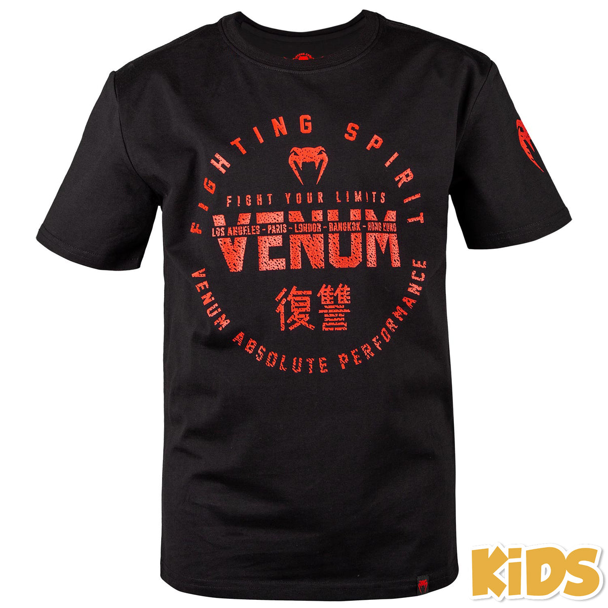 Venum Signature Kids T-shirt - Black/Red