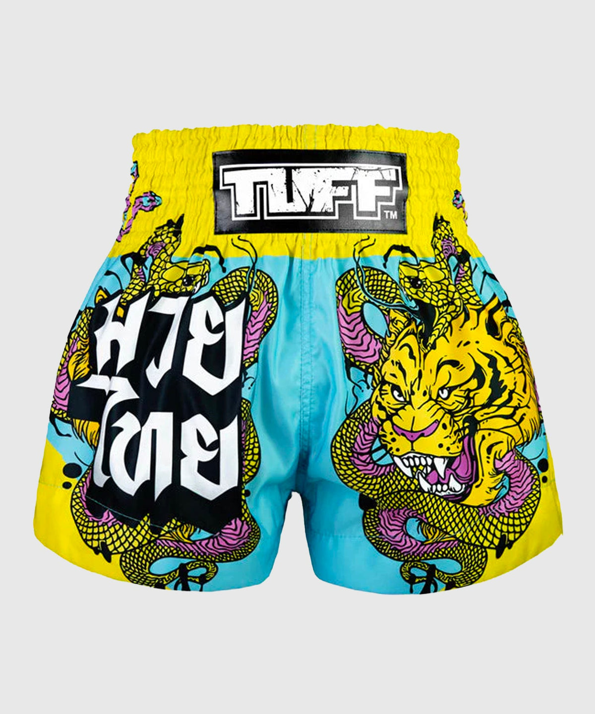 Tuff Tiger And Python Pantalones de Muay Thai - Azul Claro