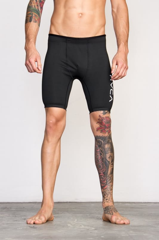 RVCA Pantaloncini a Compressione - Nero