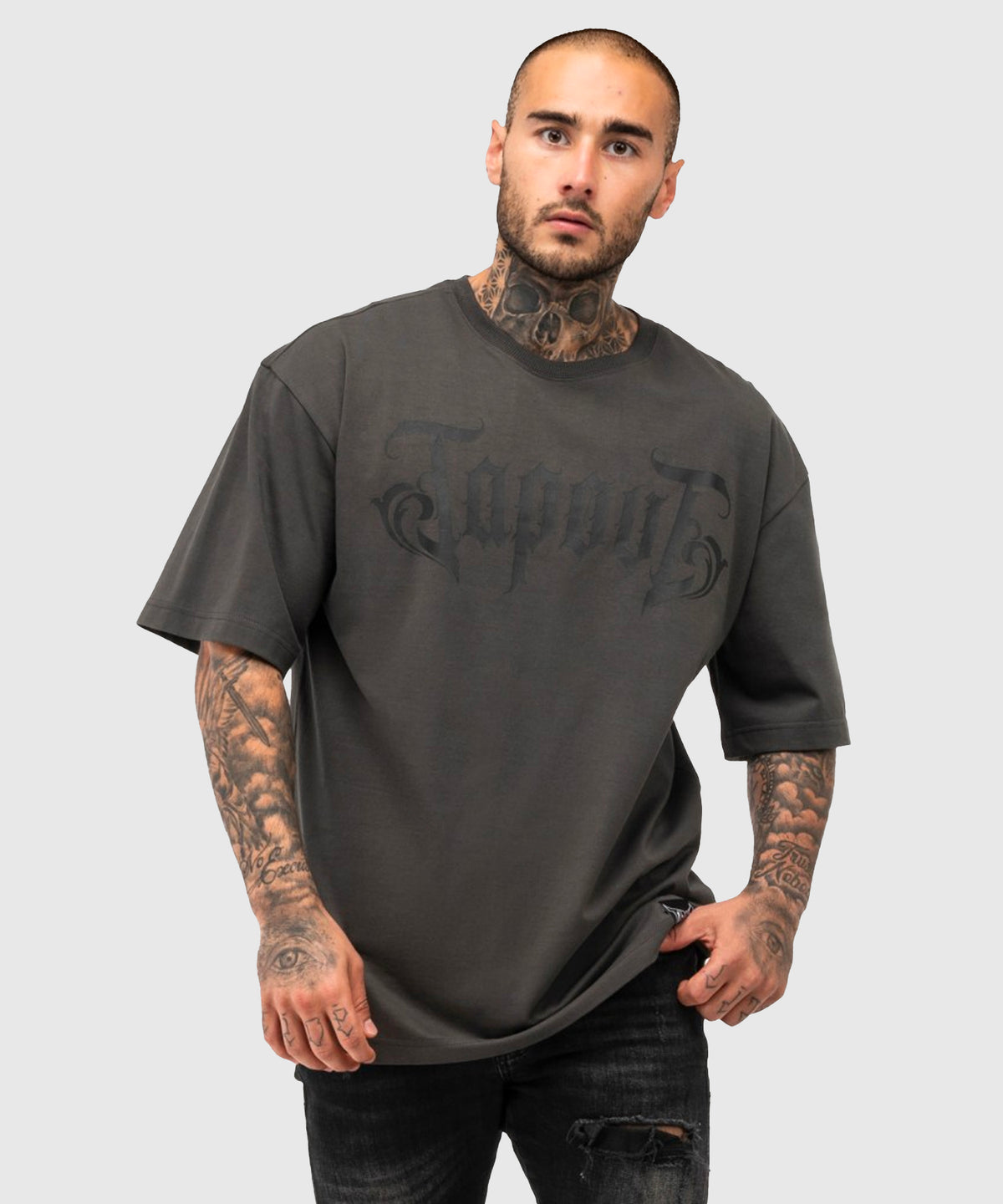 T-shirt Tapout Simply Believe - Gris
