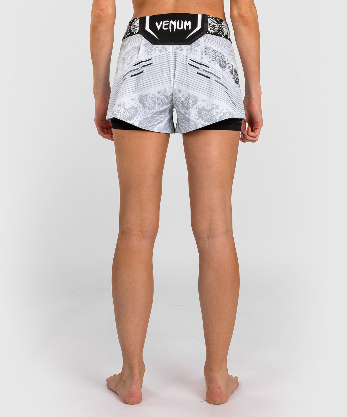 Short de Combat pour Femmes UFC Adrenaline by Venum Authentic Fight Night - Blanc