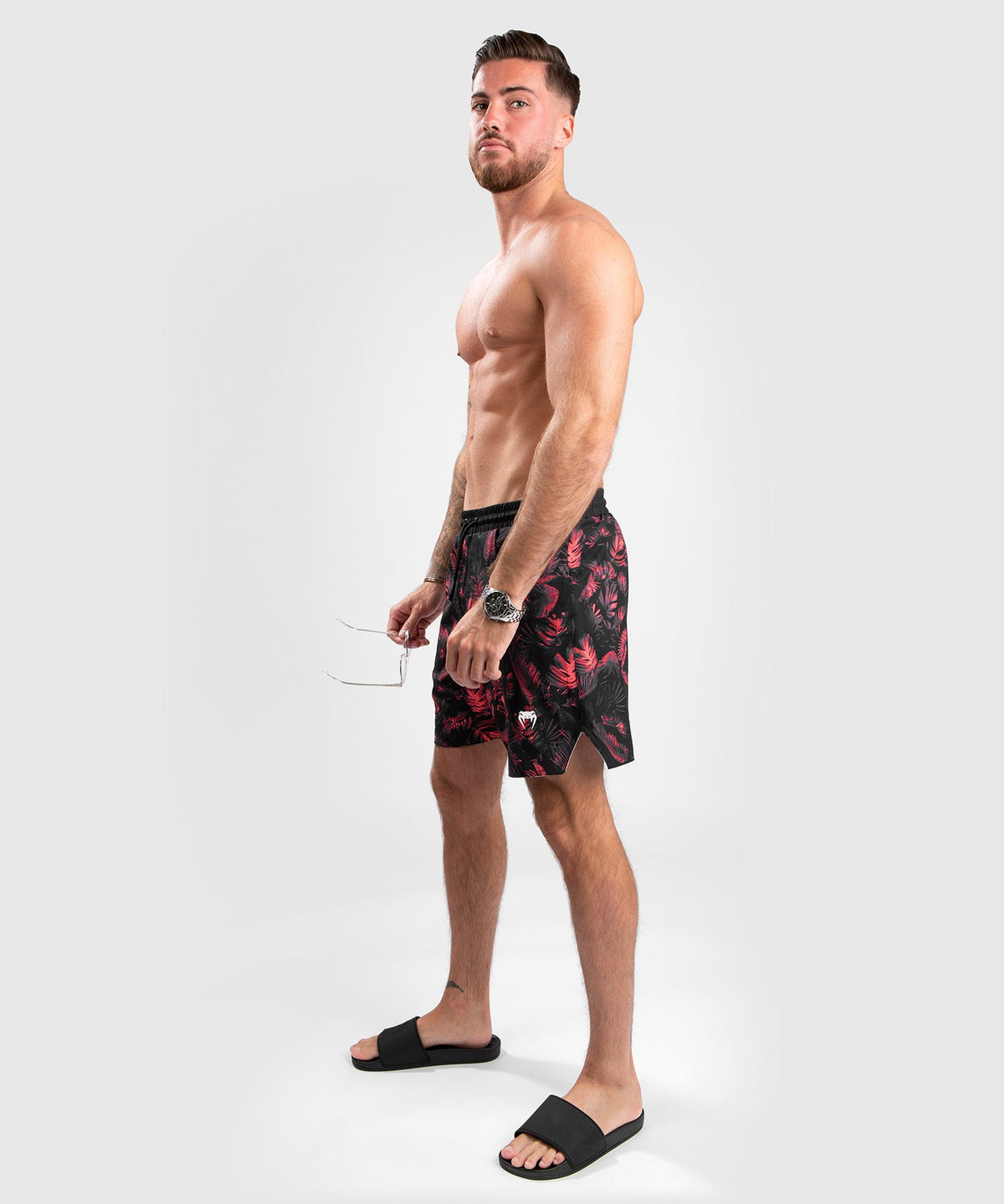Short de Bain Venum Bali Jungle - Rouge