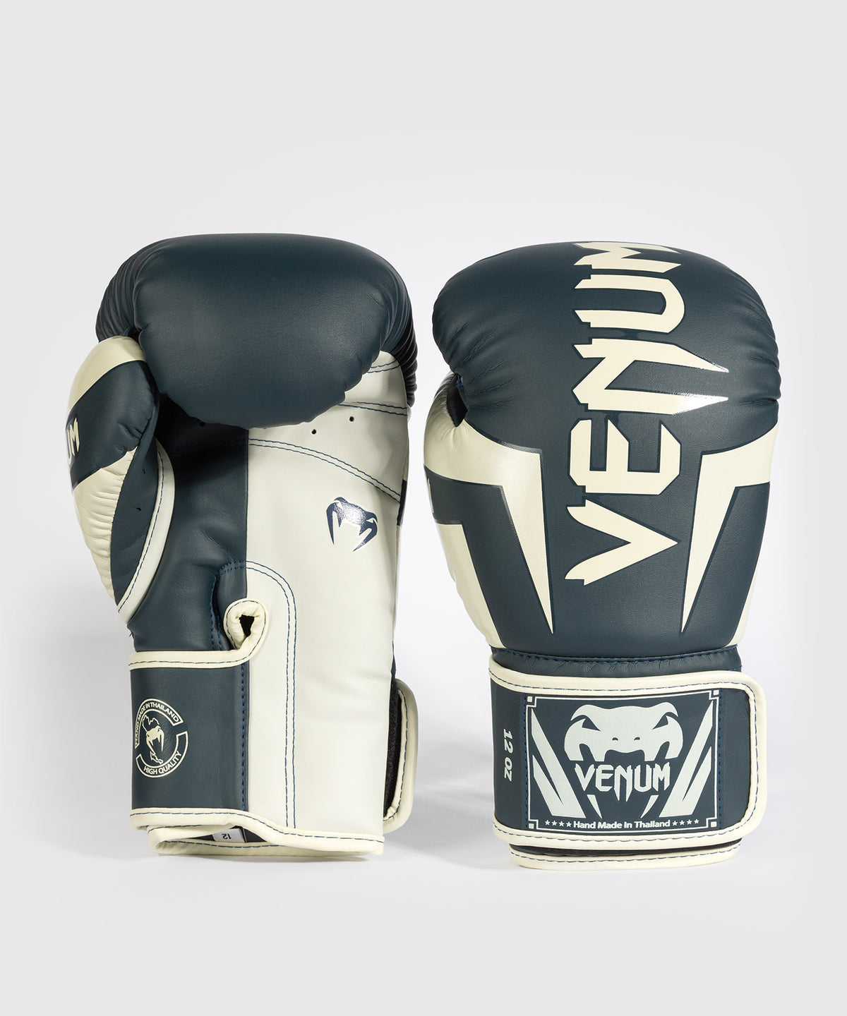 Venum Elite Boxhandschuhe - Weiß/Marineblau