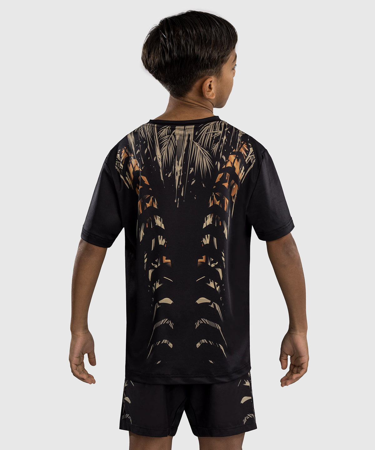 Venum Tiger Maglietta Dry-Tech Bambini - Nero/Arancione Neon
