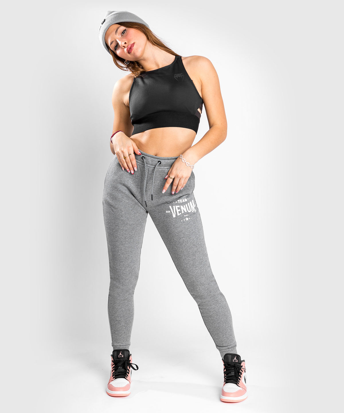 Venum Team 2.0 Jogginghose - Damen - Hellgrau meliert