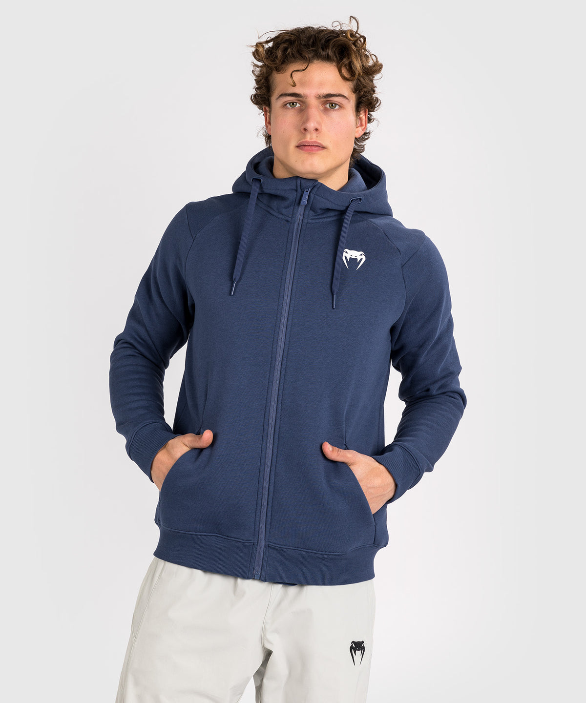 Venum Strikeland Kapuzenpullover mit Reißverschluss - Marineblau