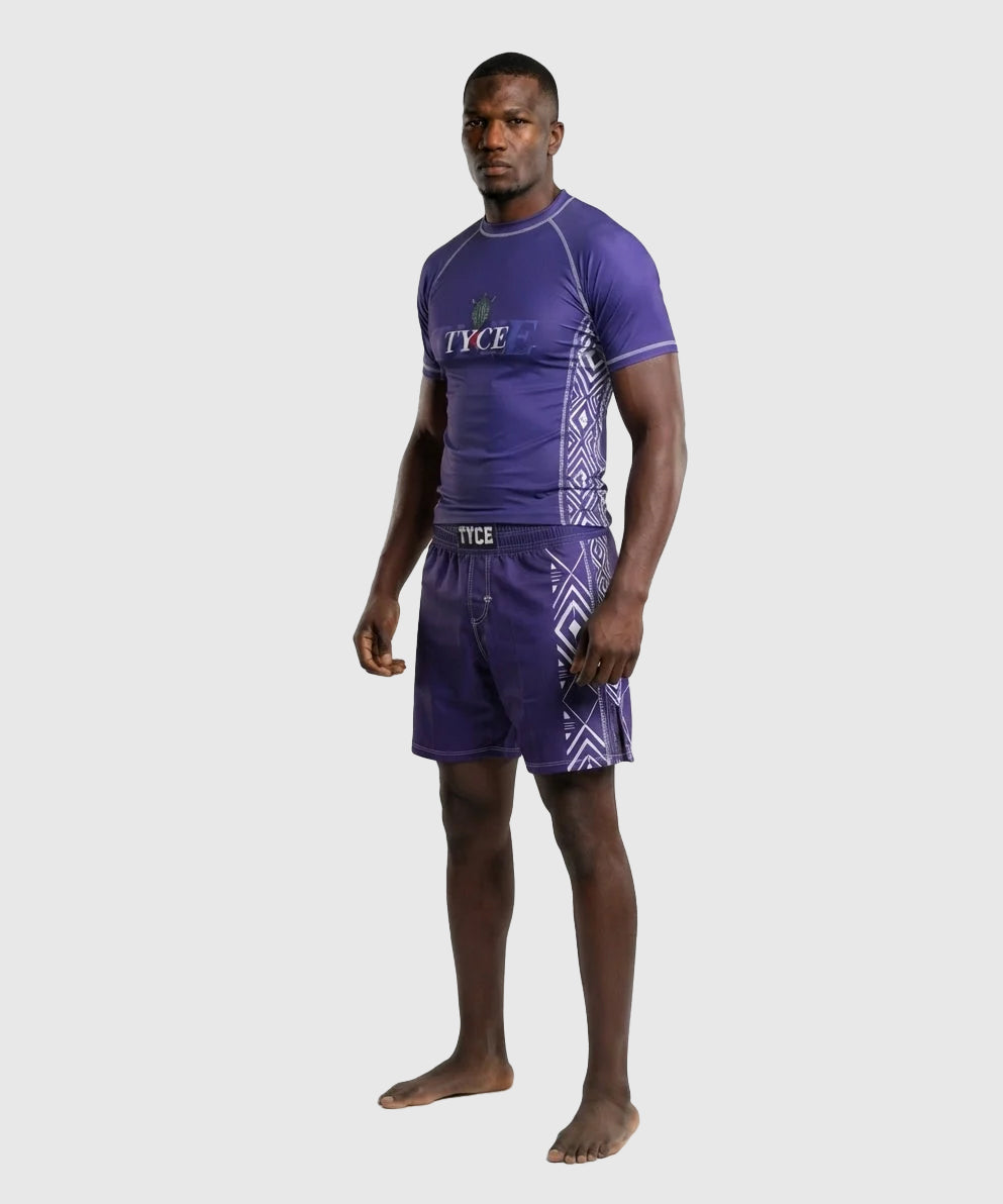TYCE CULTURE OF WAR Shaka Zulu Fightshorts - Violett