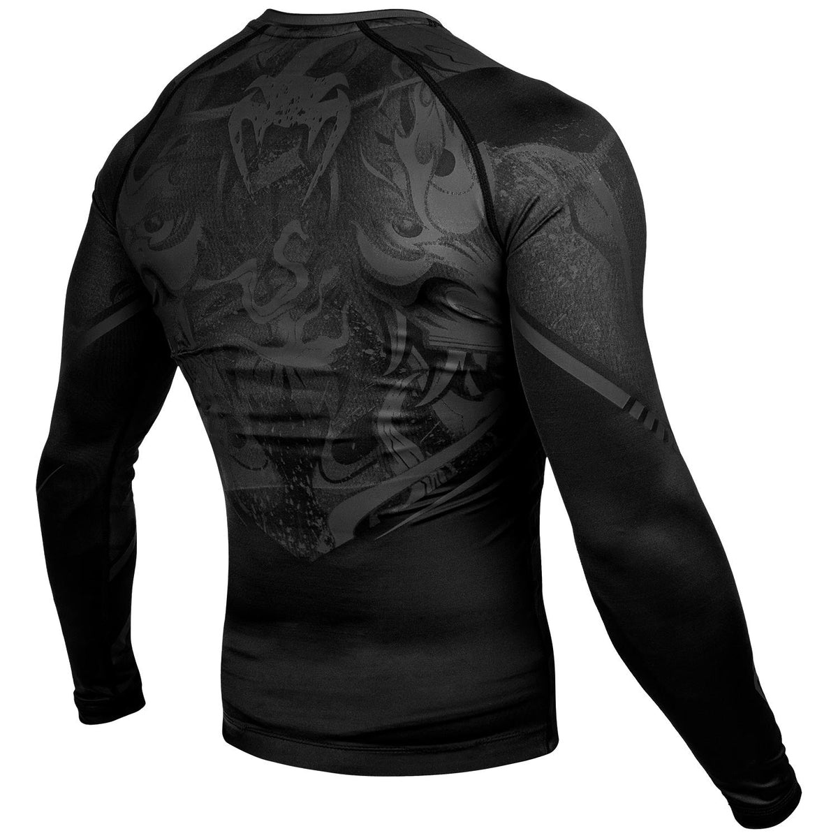 Venum Devil Rashguard - Langarm - Schwarz/Schwarz