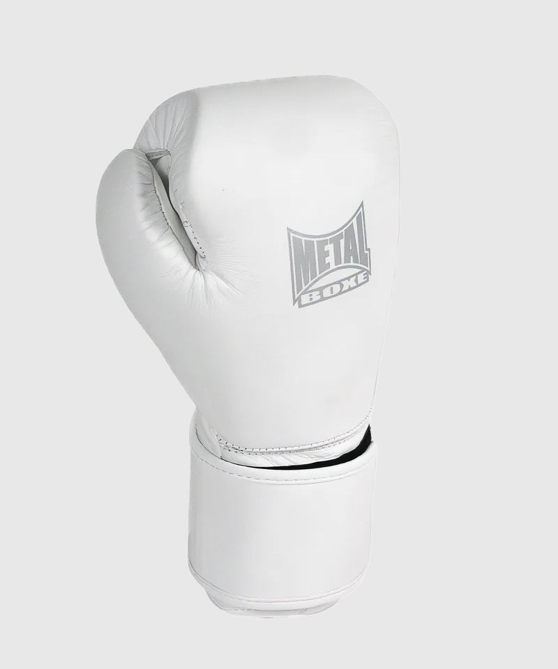 Metal Boxe Genezis Leder Boxhandschuhe - Weiß