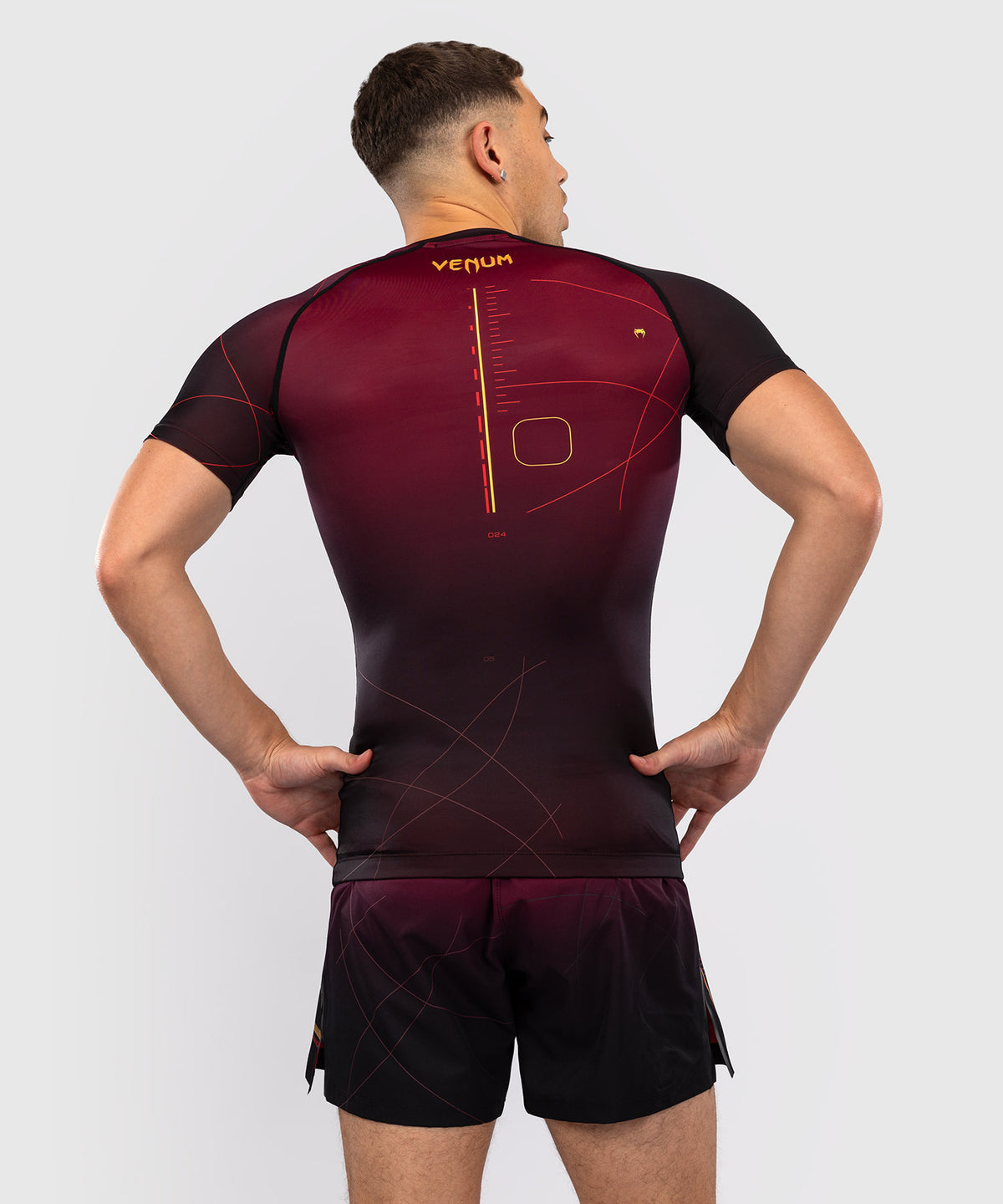 Venum Tactical XT Rashguard a maniche corte - Nero/Bordeaux/Oro