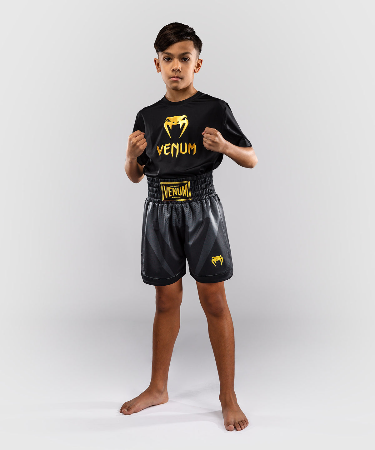 Venum Attack Pantaloncini da boxe per bambini - Nero/Oro