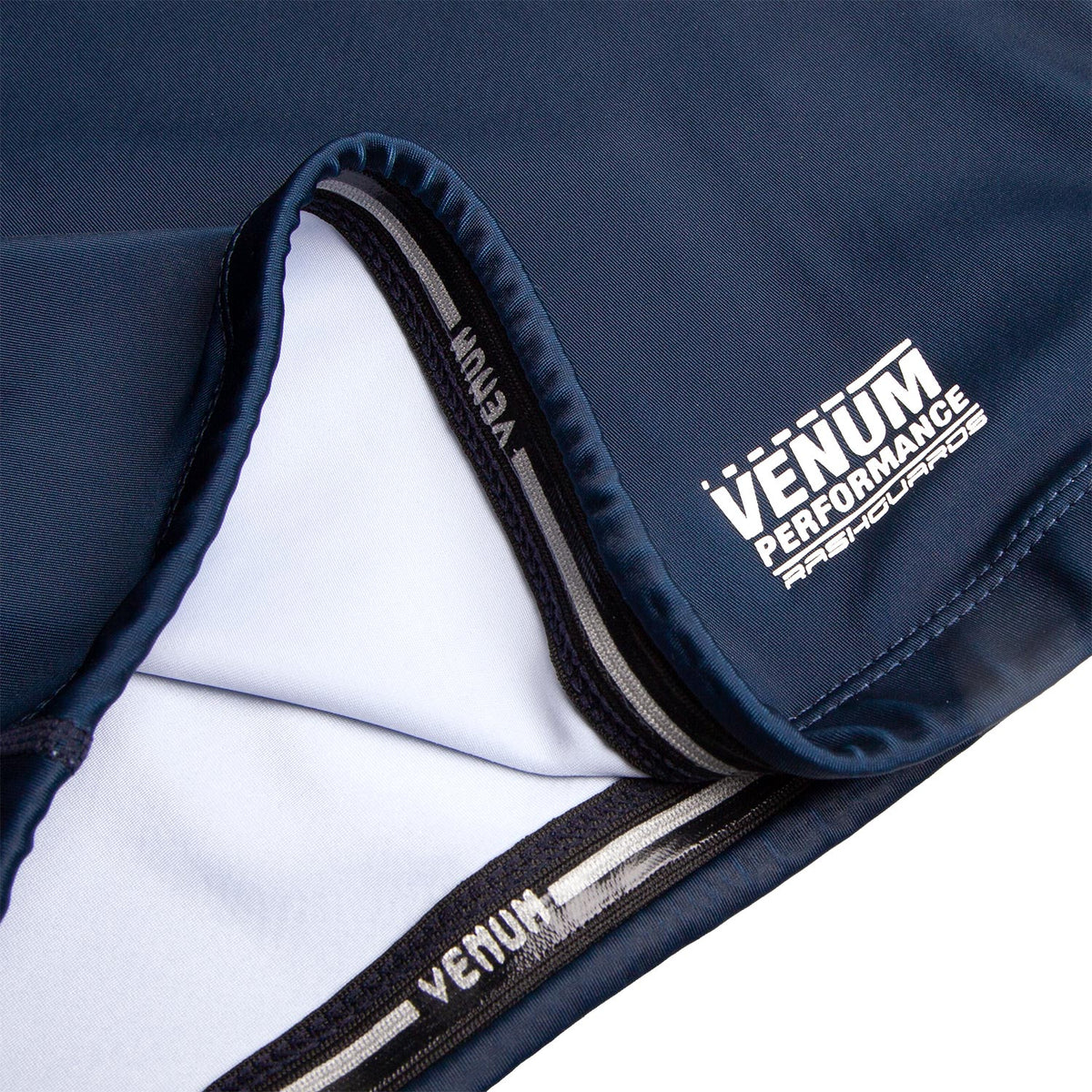 Rashguard Venum Signature - Manches longues - Bleu Marine/Blanc