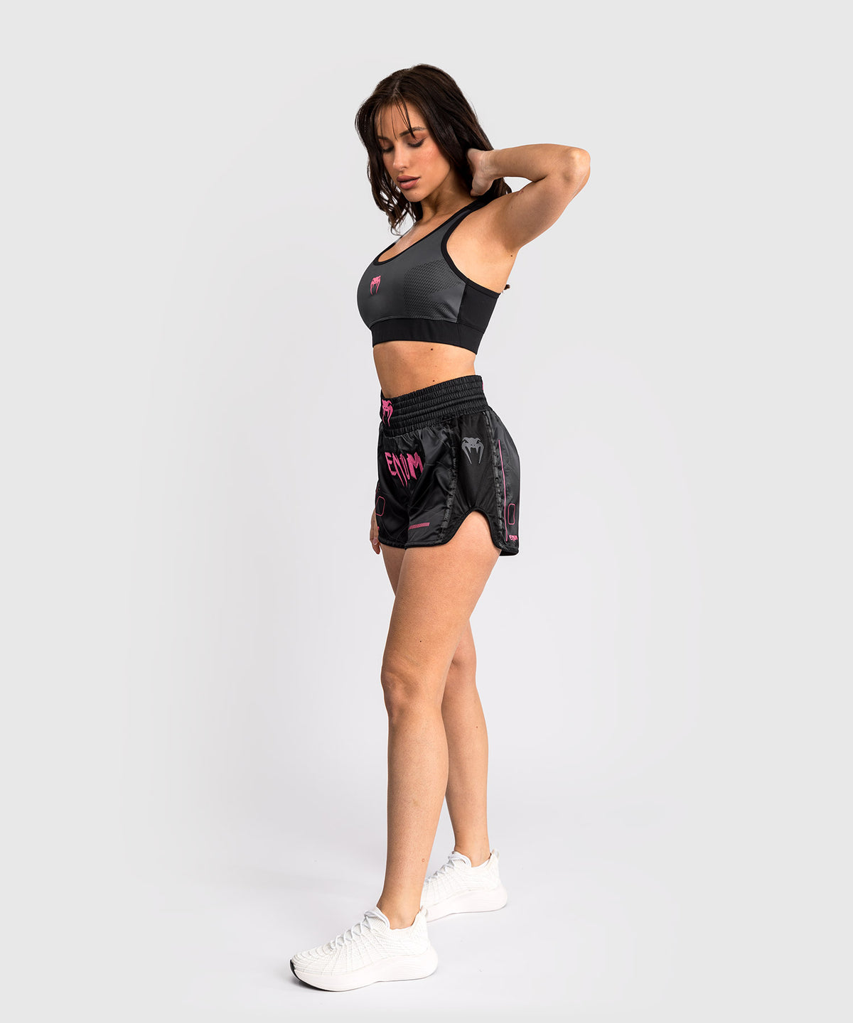 Short de Muay Thai Venum Tactical XT- Noir/Gris Tempête
