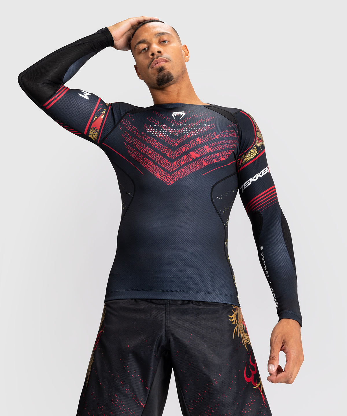 Rashguard Venum x TEKKEN 8 - Marshall Law - Noir/Rouge/Or