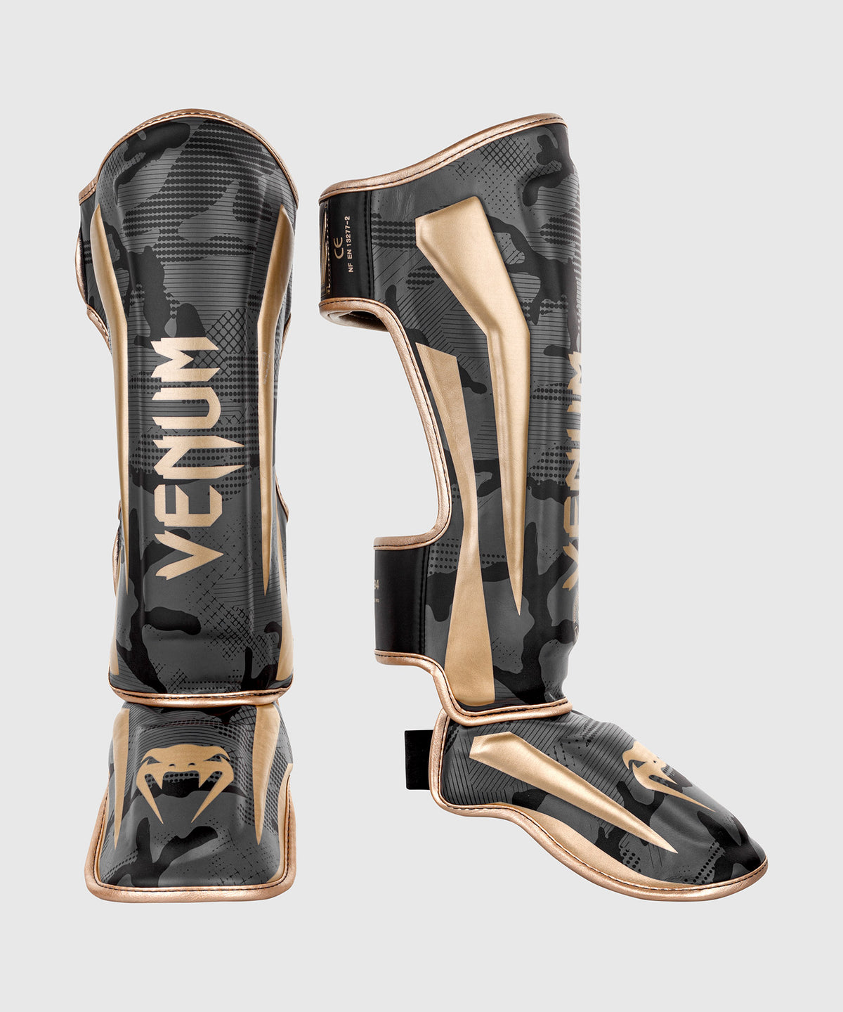 Protège-tibias Venum Elite – Camo Or
