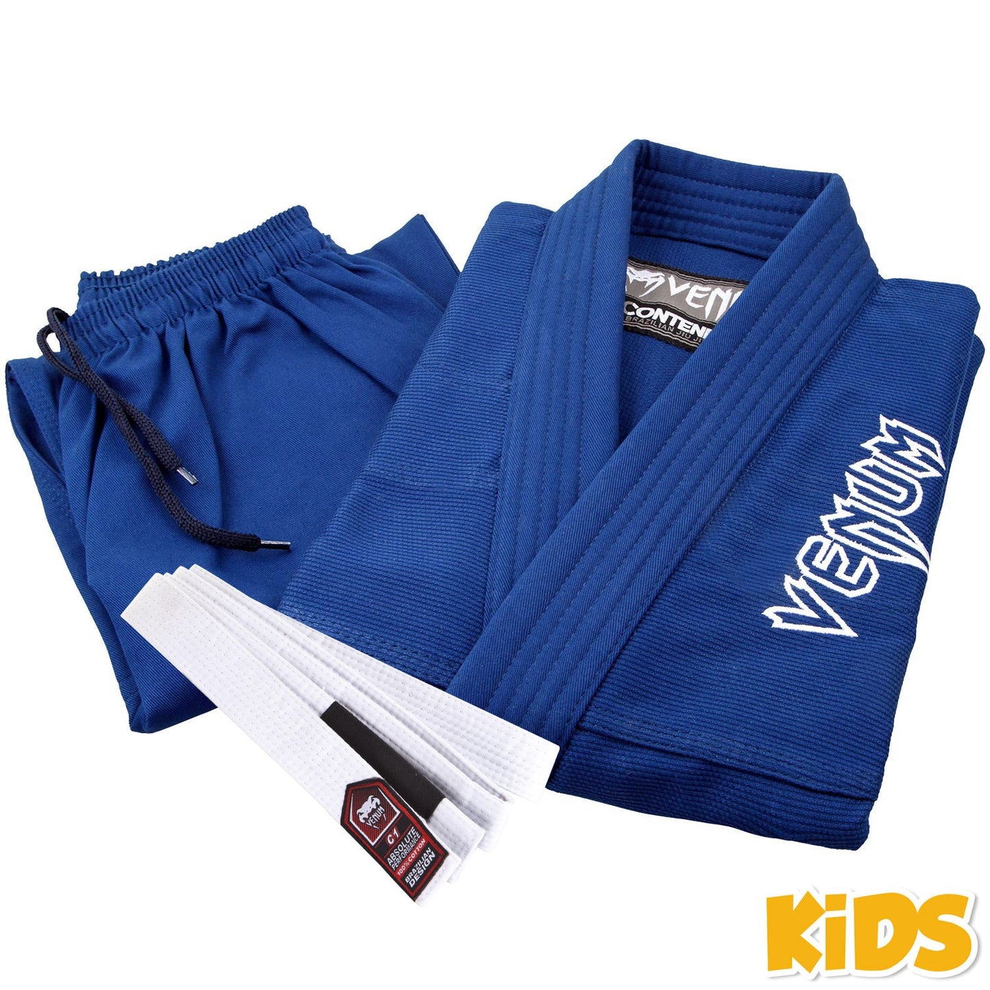 Venum Contender Kids BJJ Gi (Weißer Gürtel angeboten) - Blau