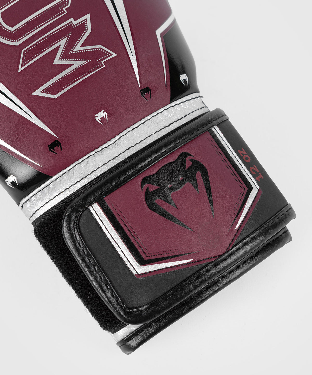 Venum Elite Evo Guanti da Boxe - Borgogna/Argento
