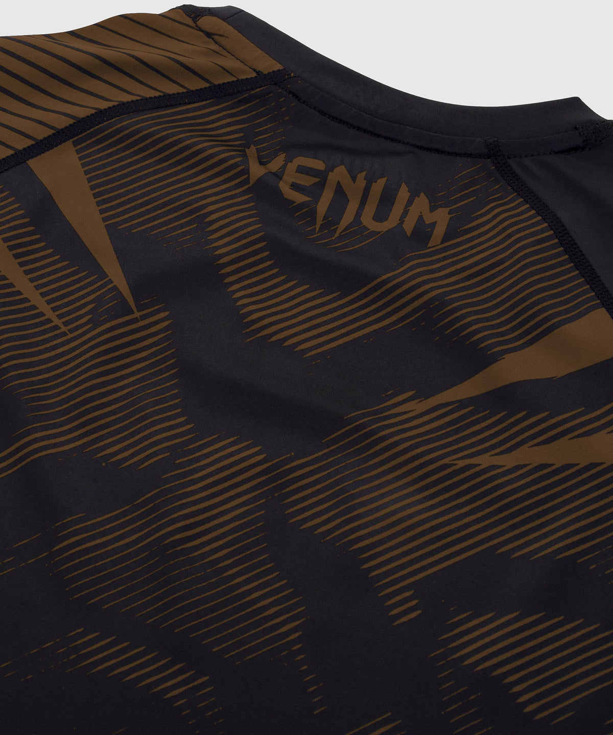 Rashguard Venum NoGi 2.0 - Manches courtes Approuvé IBJJF - Noir/Marron
