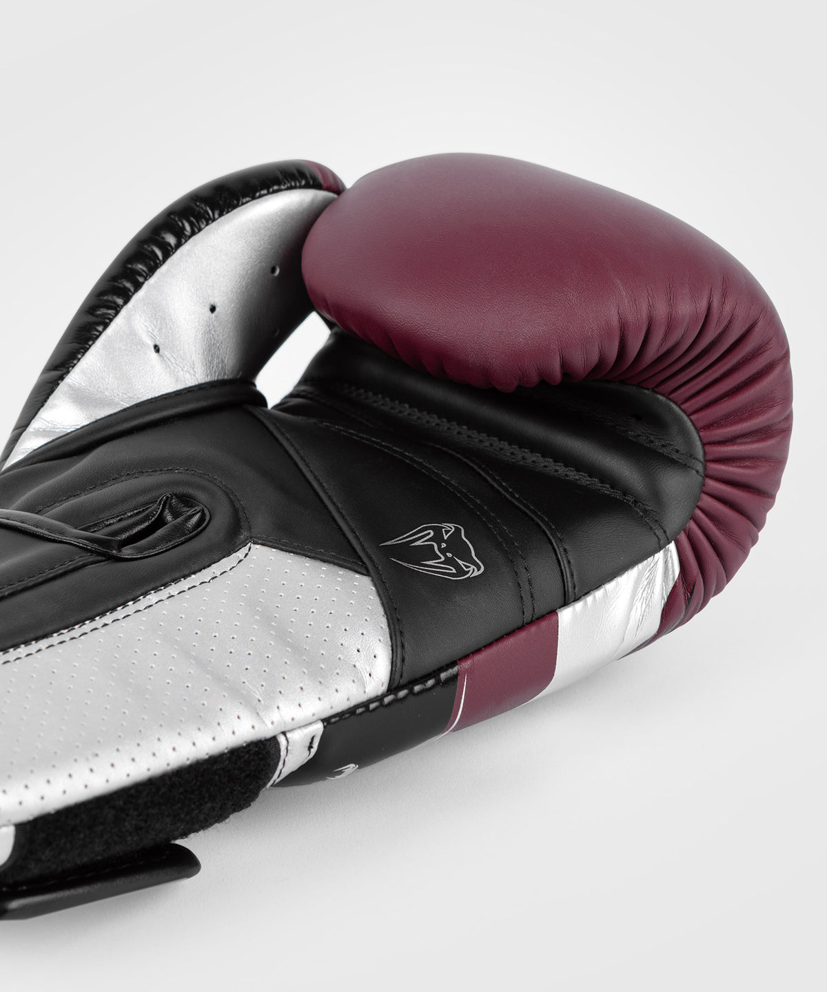 Venum Elite Evo Guanti da Boxe - Borgogna/Argento
