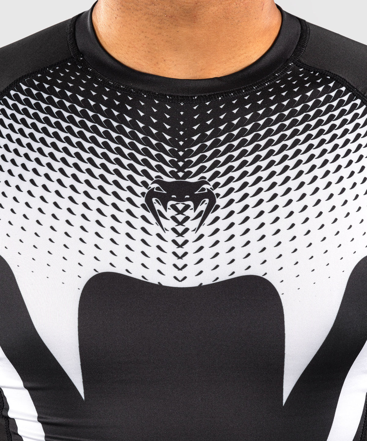 Venum No Gi Rashguards - Schwarz/Weiß