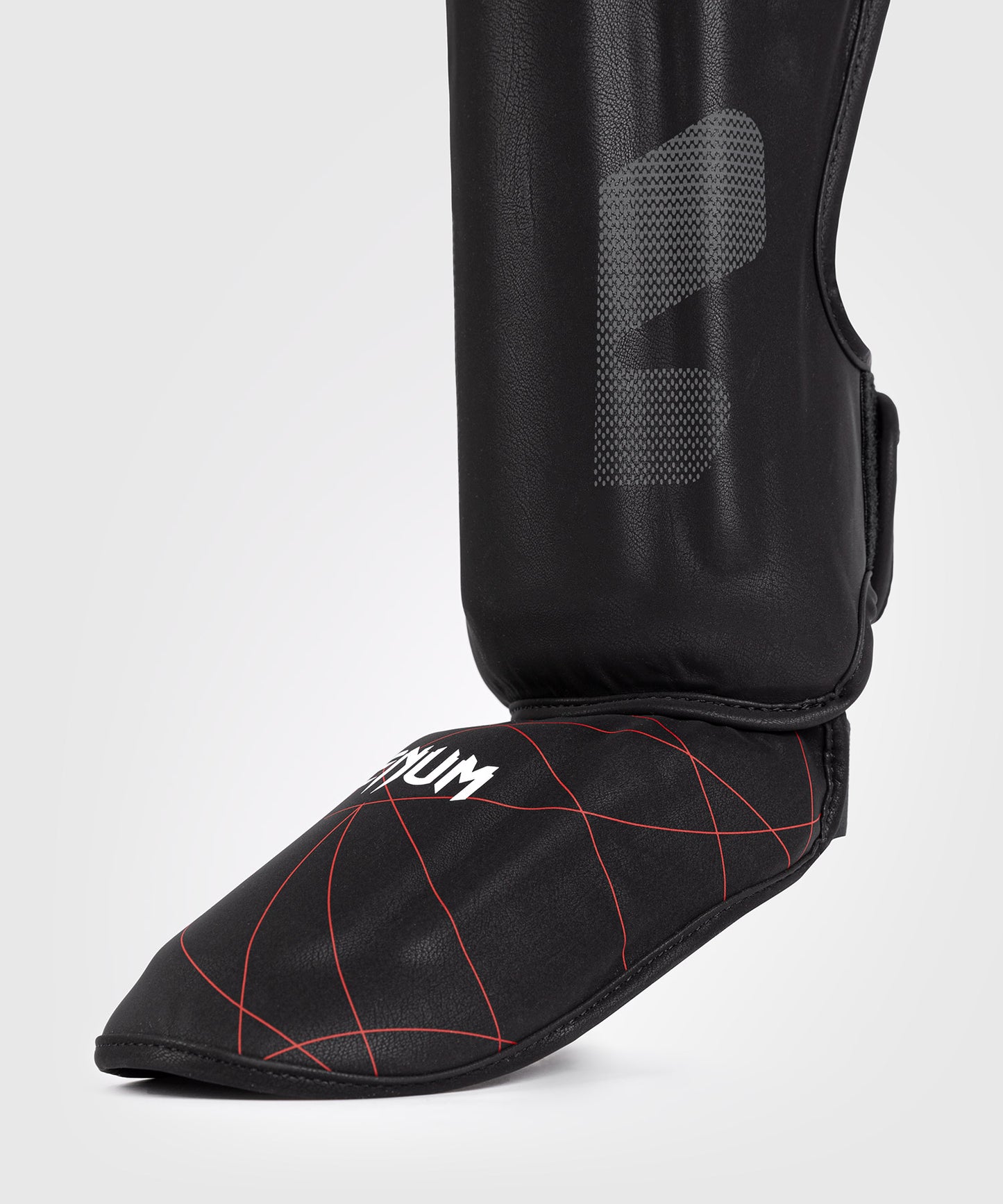 Venum Tactical XT Shinguards - Black/Fire Red