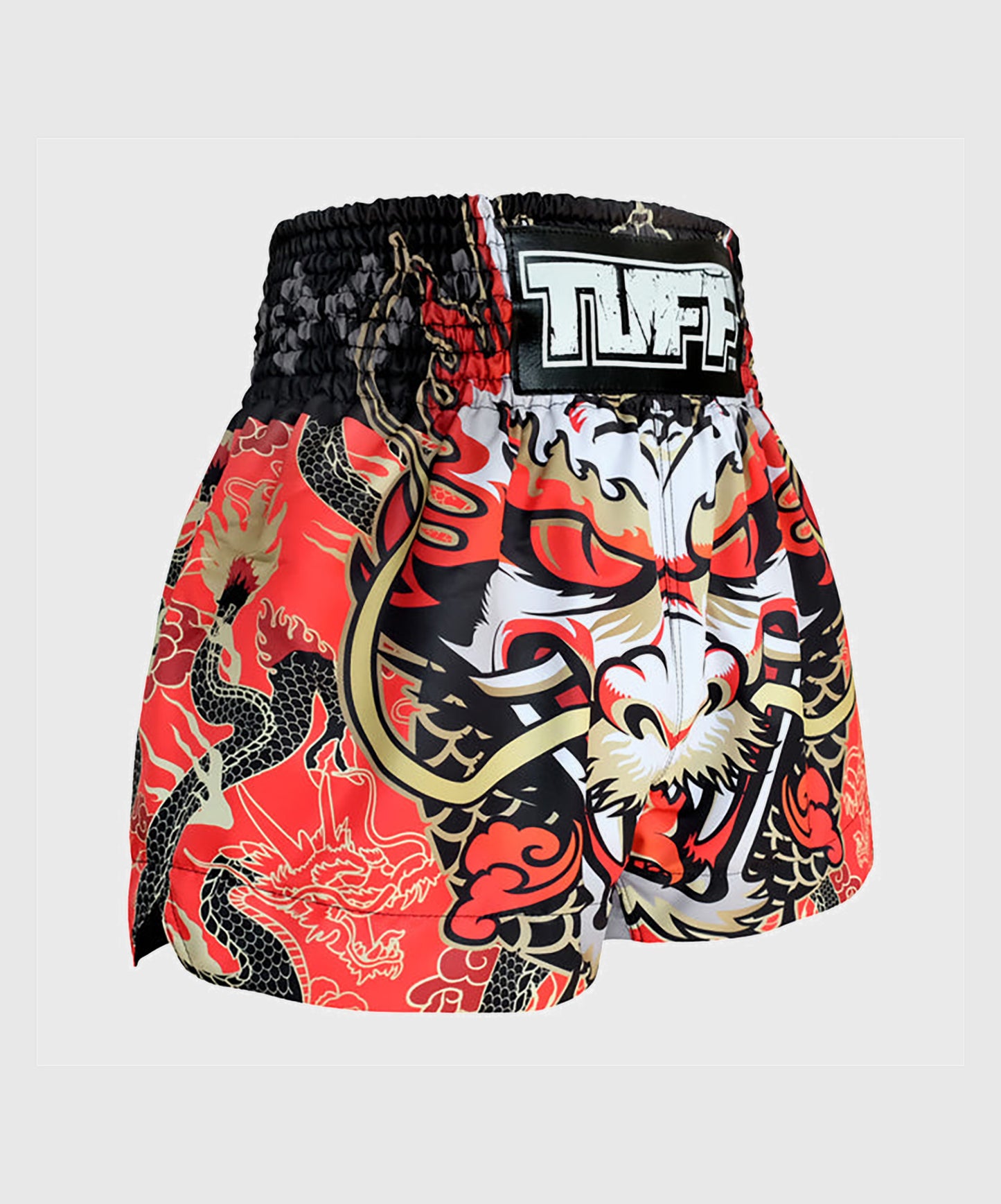 Tuff Dragon King Muay Thai Shorts - Rot