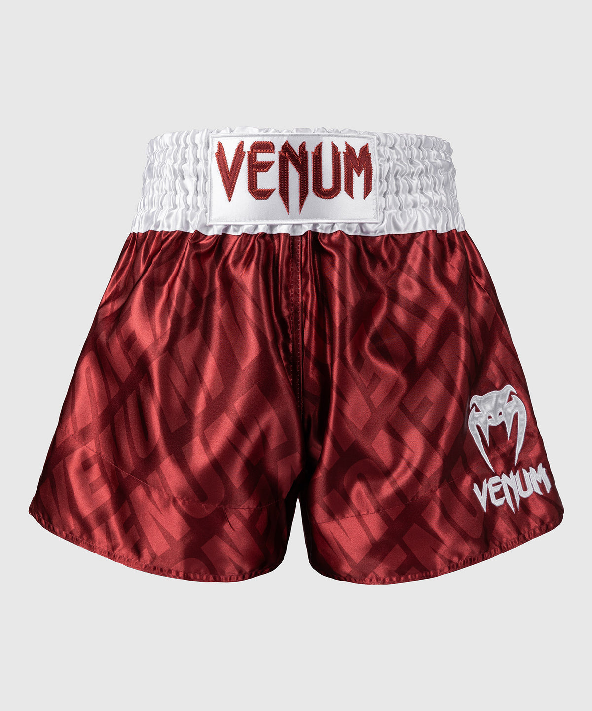 Venum Contender XT Muay Thai Shorts – Kirschrot/Weiß