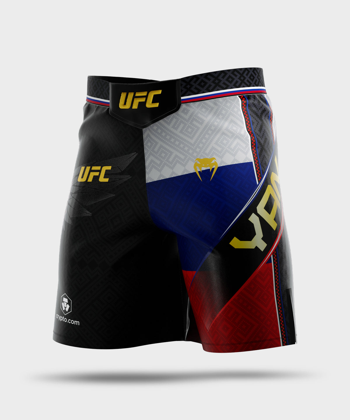 Venum UFC Unrivaled by Venum Petr Yan Short de Combate Long Fit para Hombre – Negro
