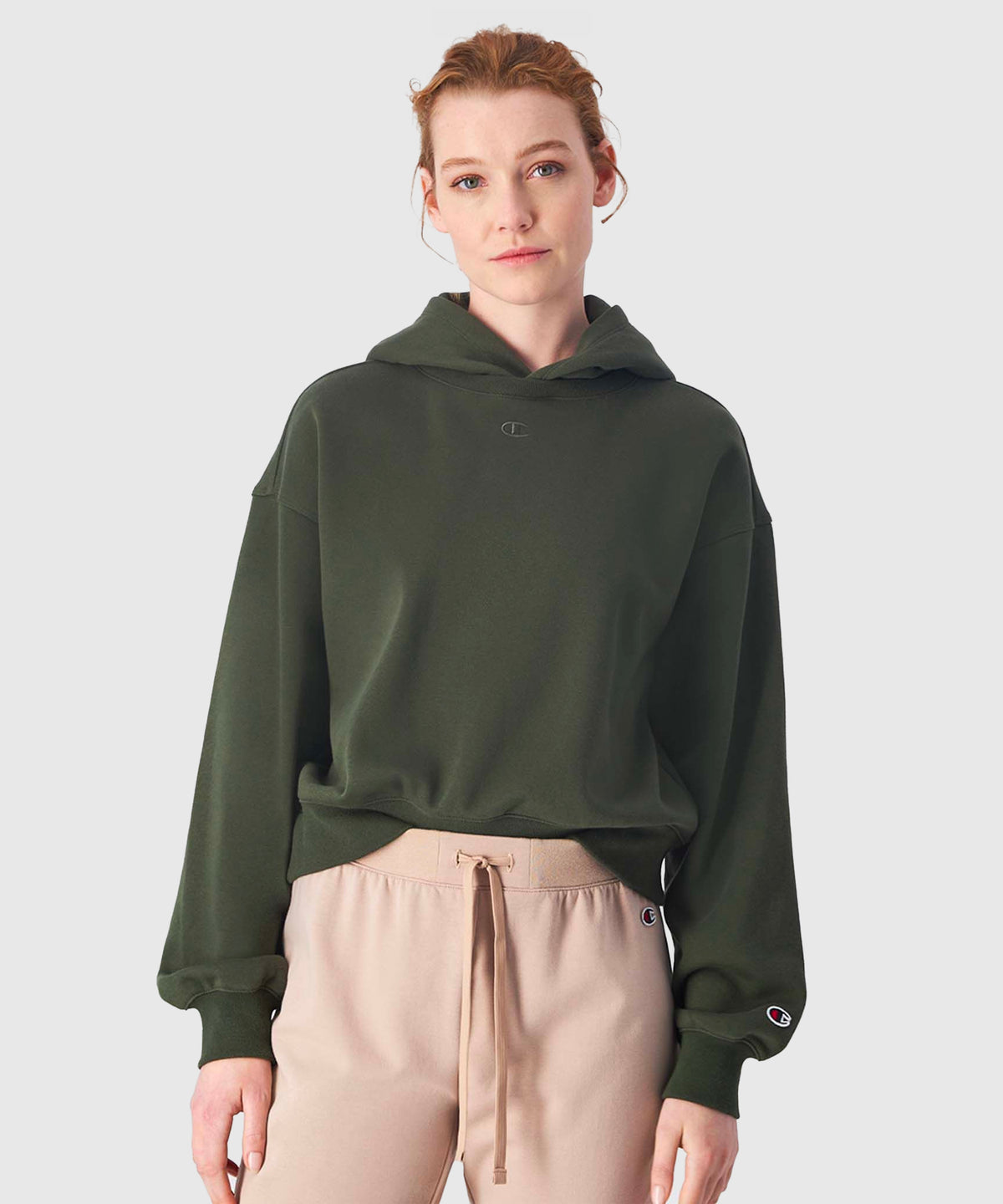 Sweat À Capuche Champion  Femme Hooded - Kaki