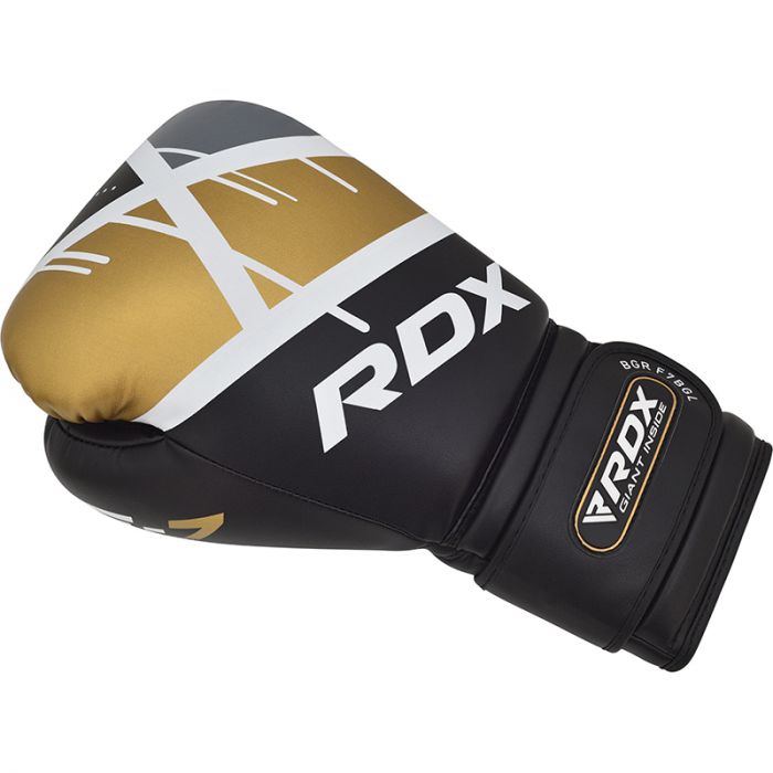 RDX F7 Ego Guantes de Boxeo - Negro/Dorado