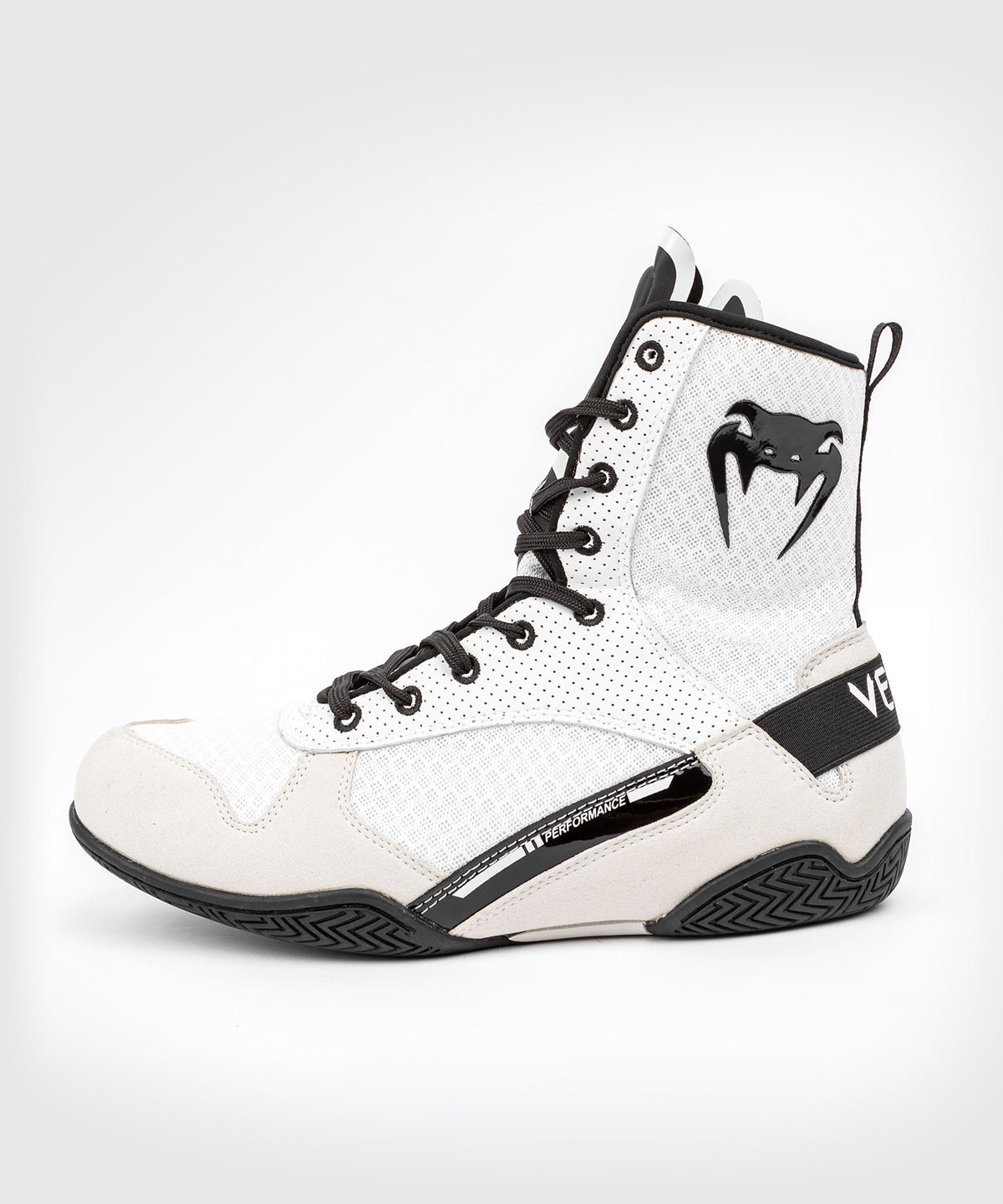 Venum Elite Boxing Shoes - White/Black