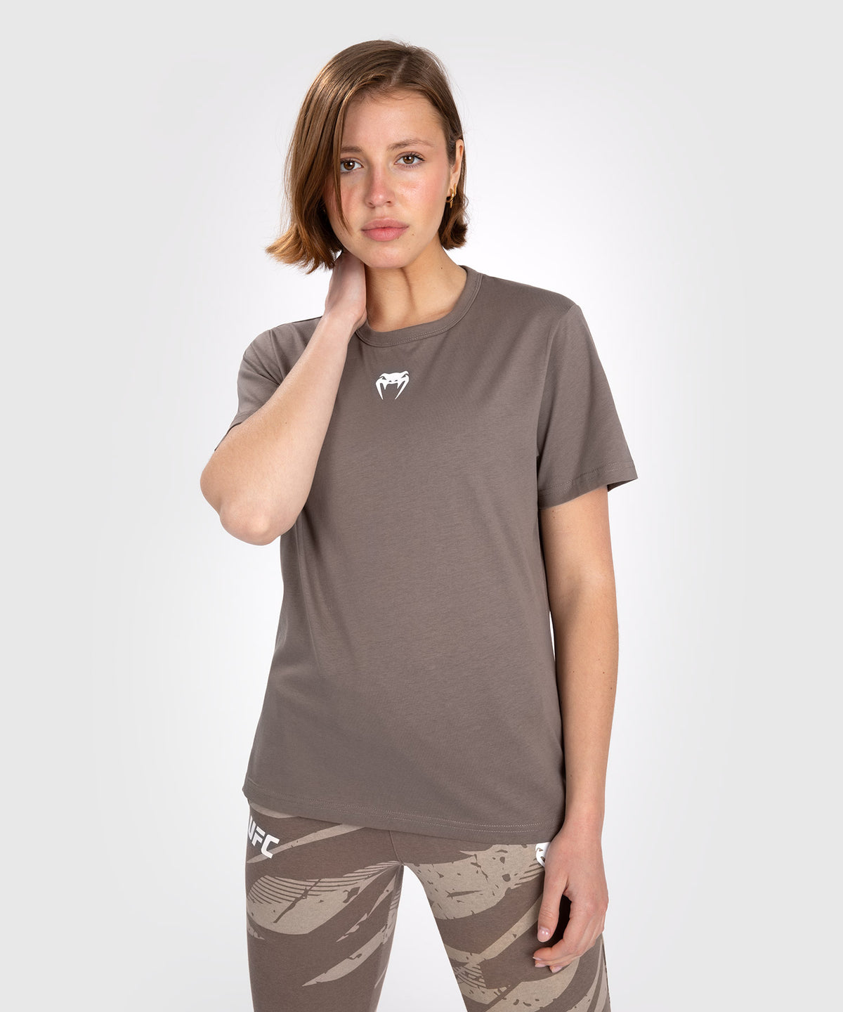 UFC Adrenaline by Venum Fight Week T-Shirt In Cotone A Manica Corta per Donna - Bronzo
