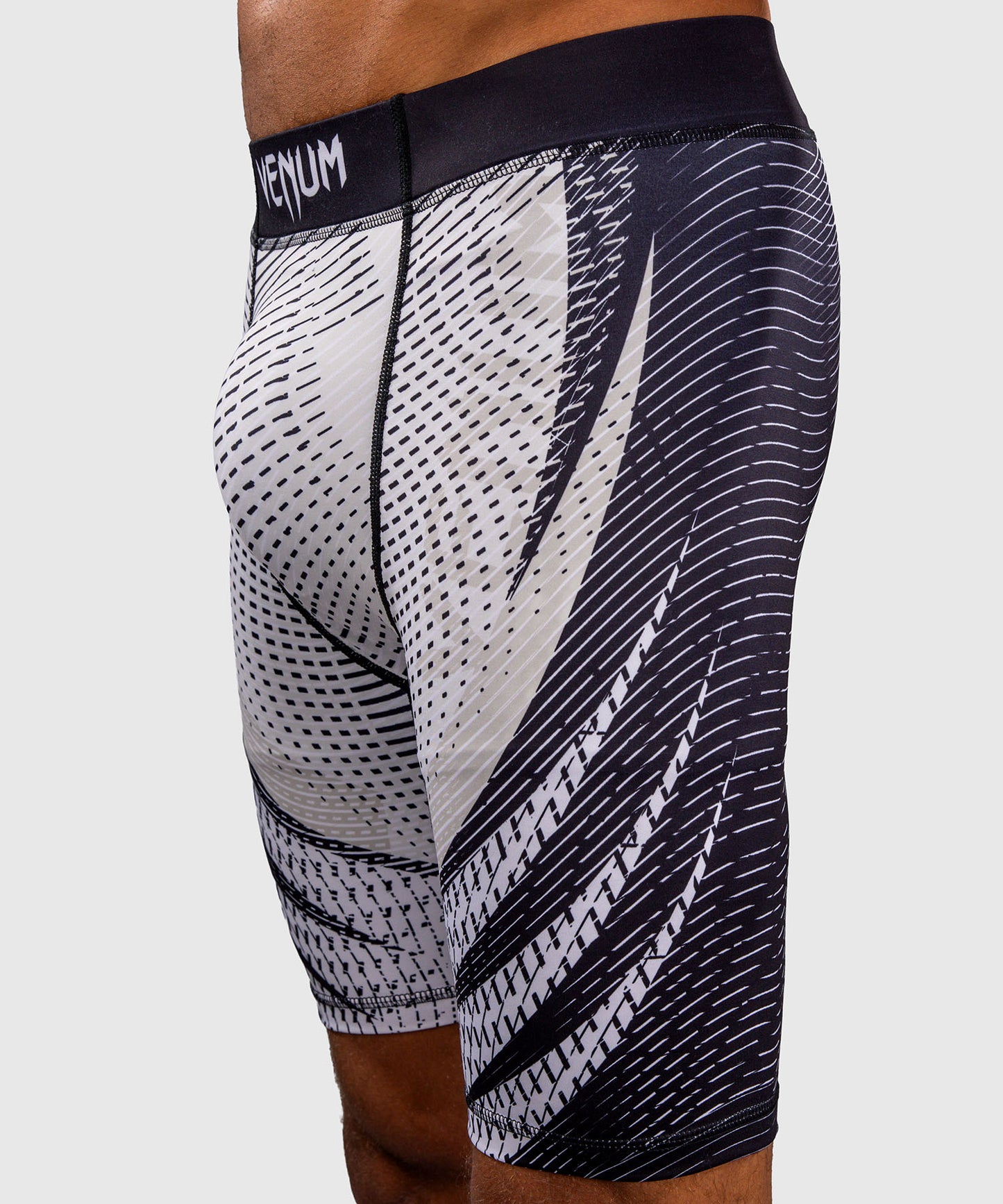 Venum Galactic 3.0 Pantaloncini a Compressione - Bianco Sporco/Nero