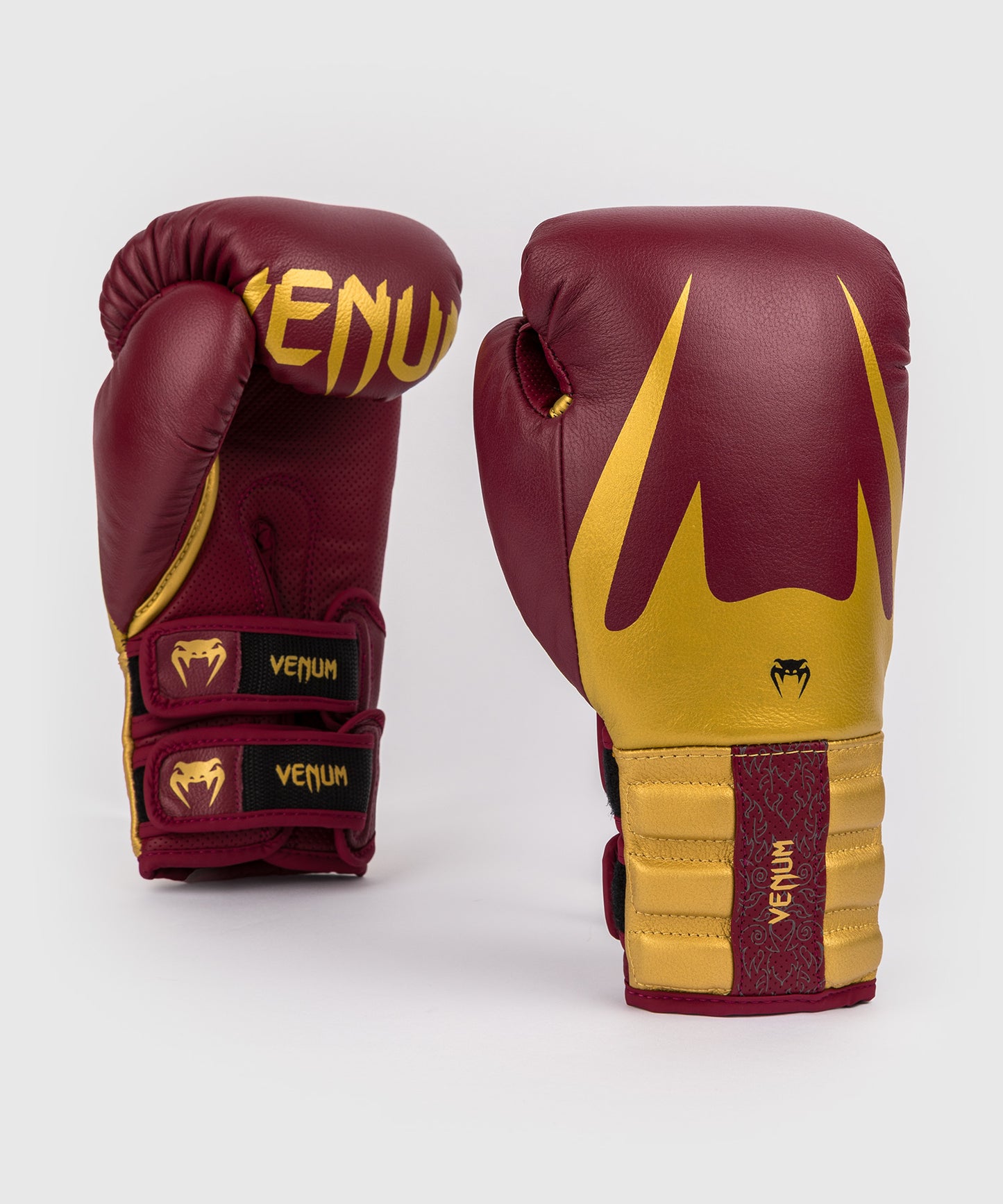 Venum Reverso Boxhandschuhe - Kirschrot/Gold