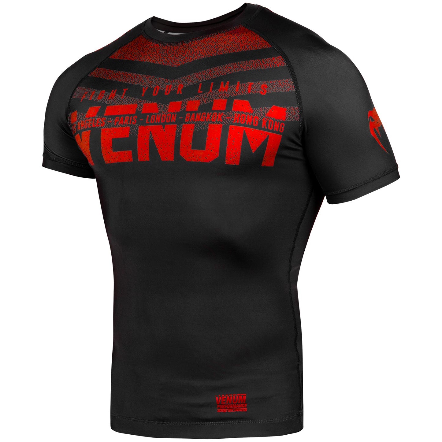Rashguard Signature Maniche corte - Nero/Rosso